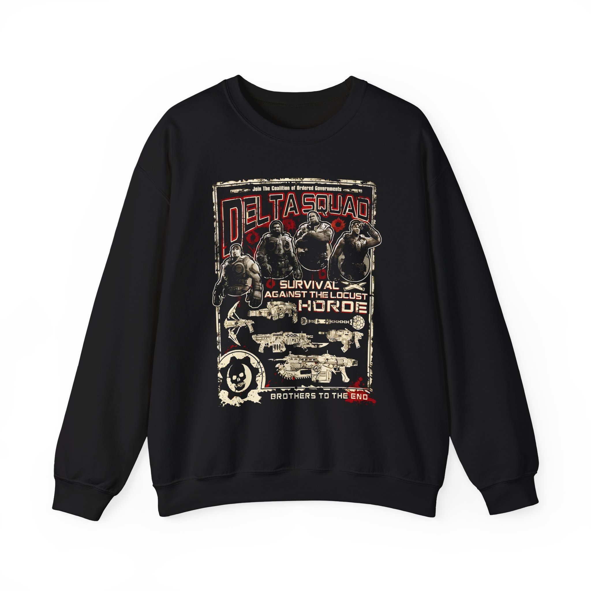 Gears of War Delta Squad Unisex Heavy Blendâ„¢ Crewneck Sweatshirt