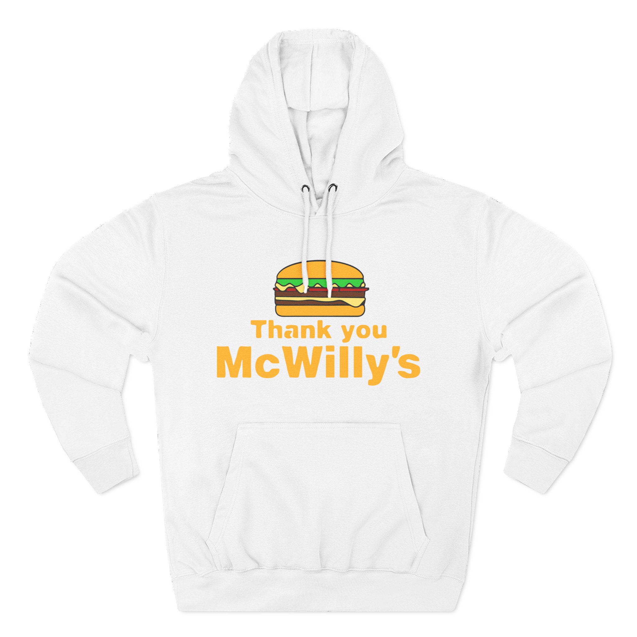 Softwilly Thank You Mcwilly's Three-Panel Fleece Hoodie