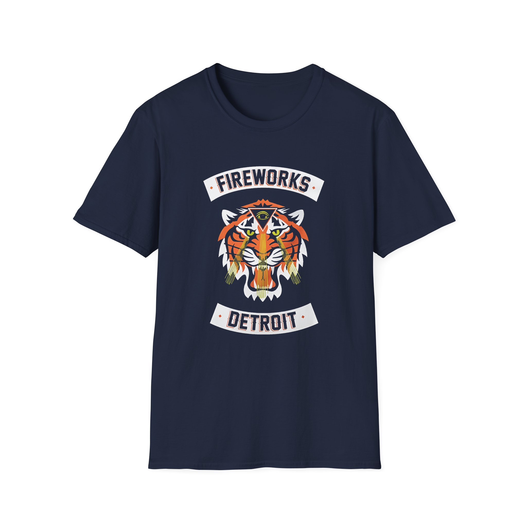 Fireworks Tiger Unisex Softstyle T-Shirt