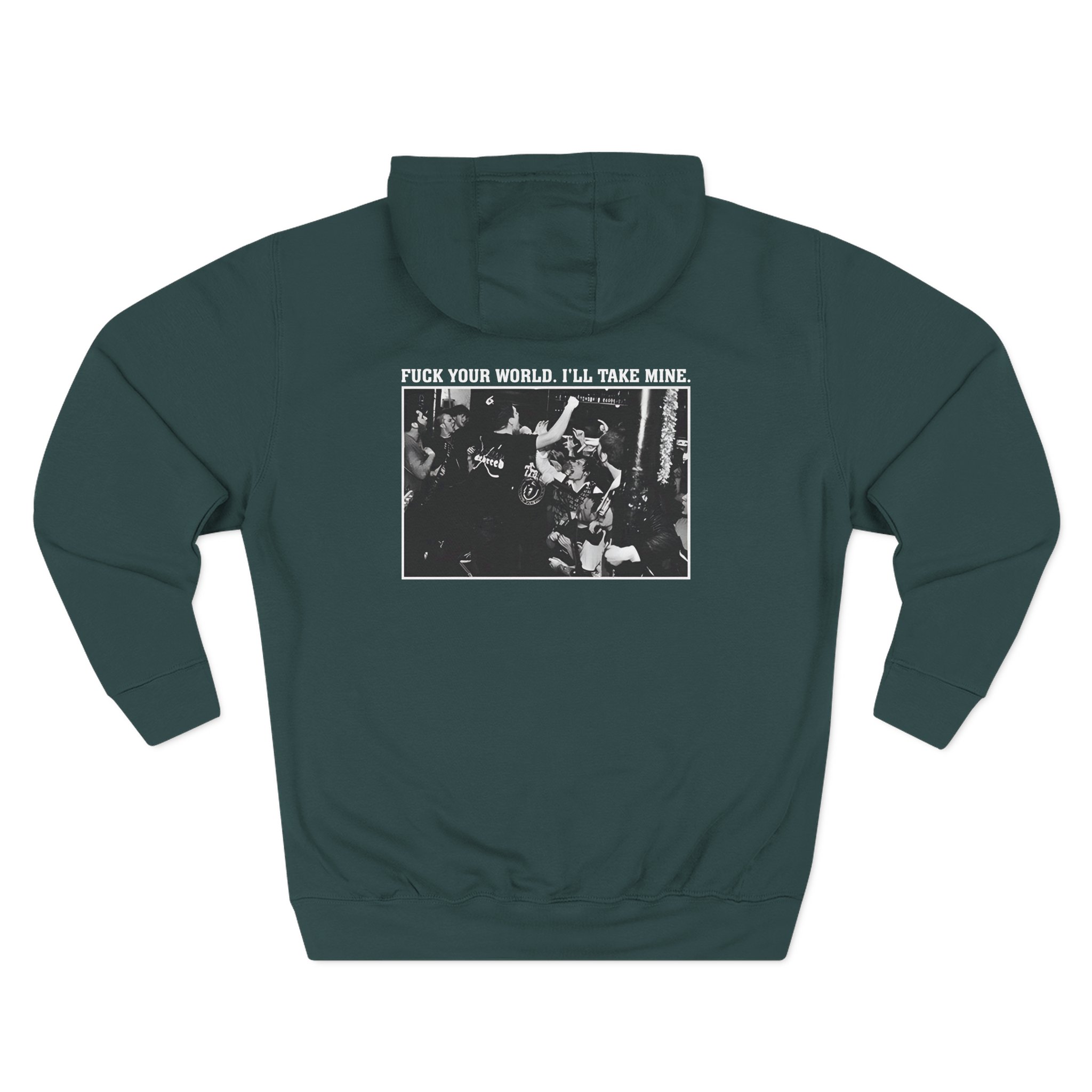 Three-Panel Fleece Hoodie