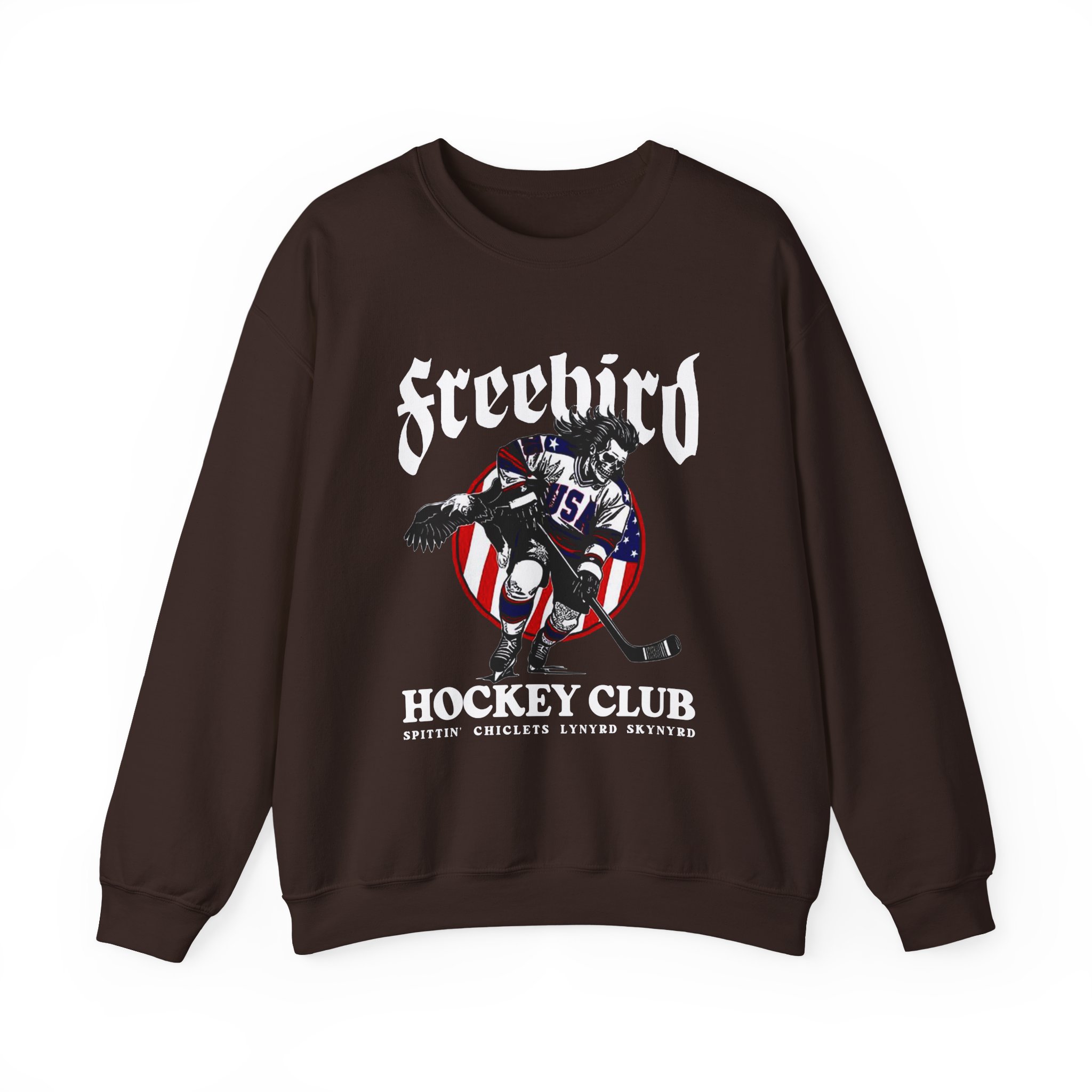 Freebird Usa Spittin Chiclets X Lynyrd Skynyrd Unisex Heavy Blendâ„¢ Crewneck Sweatshirt