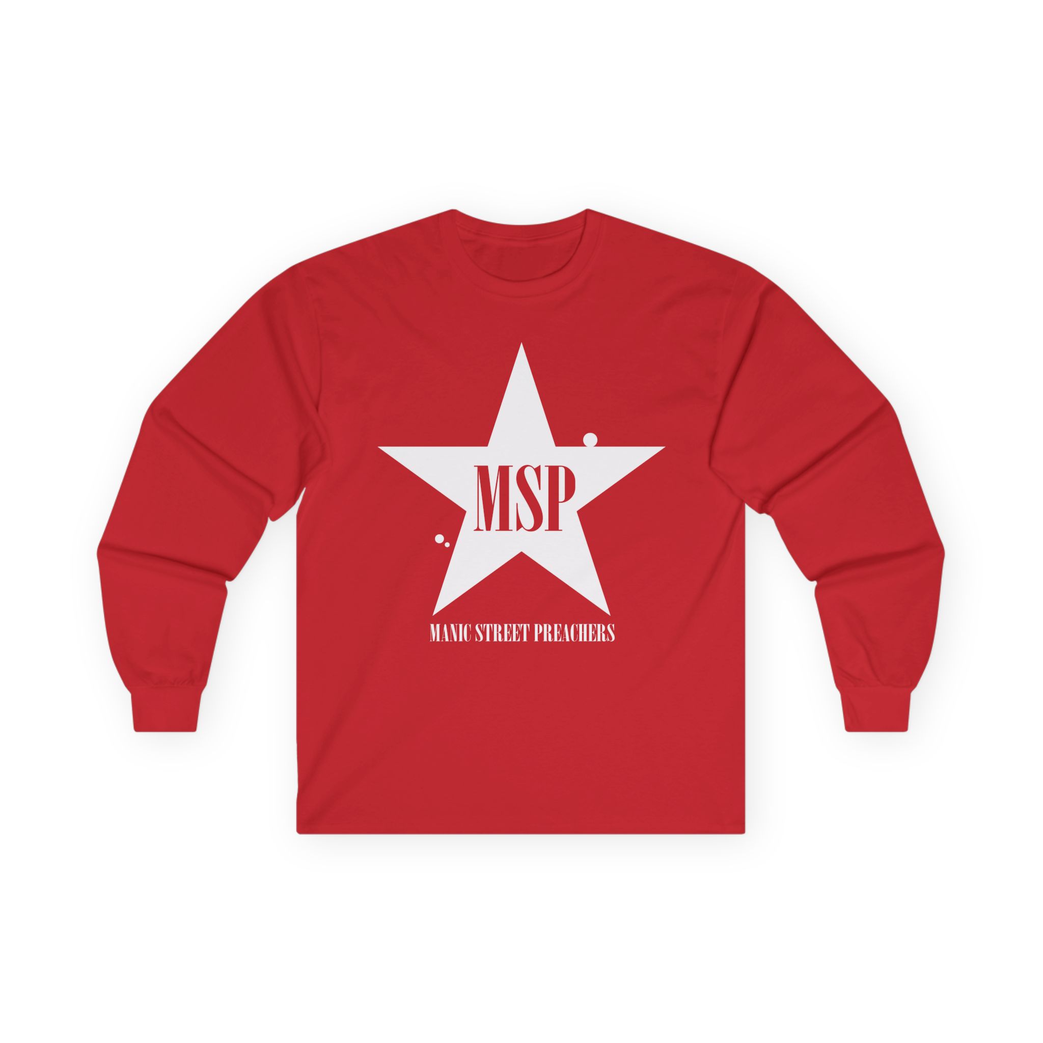 Manic Street Preachers Distressed Star Unisex Ultra Cotton Long Sleeve Tee