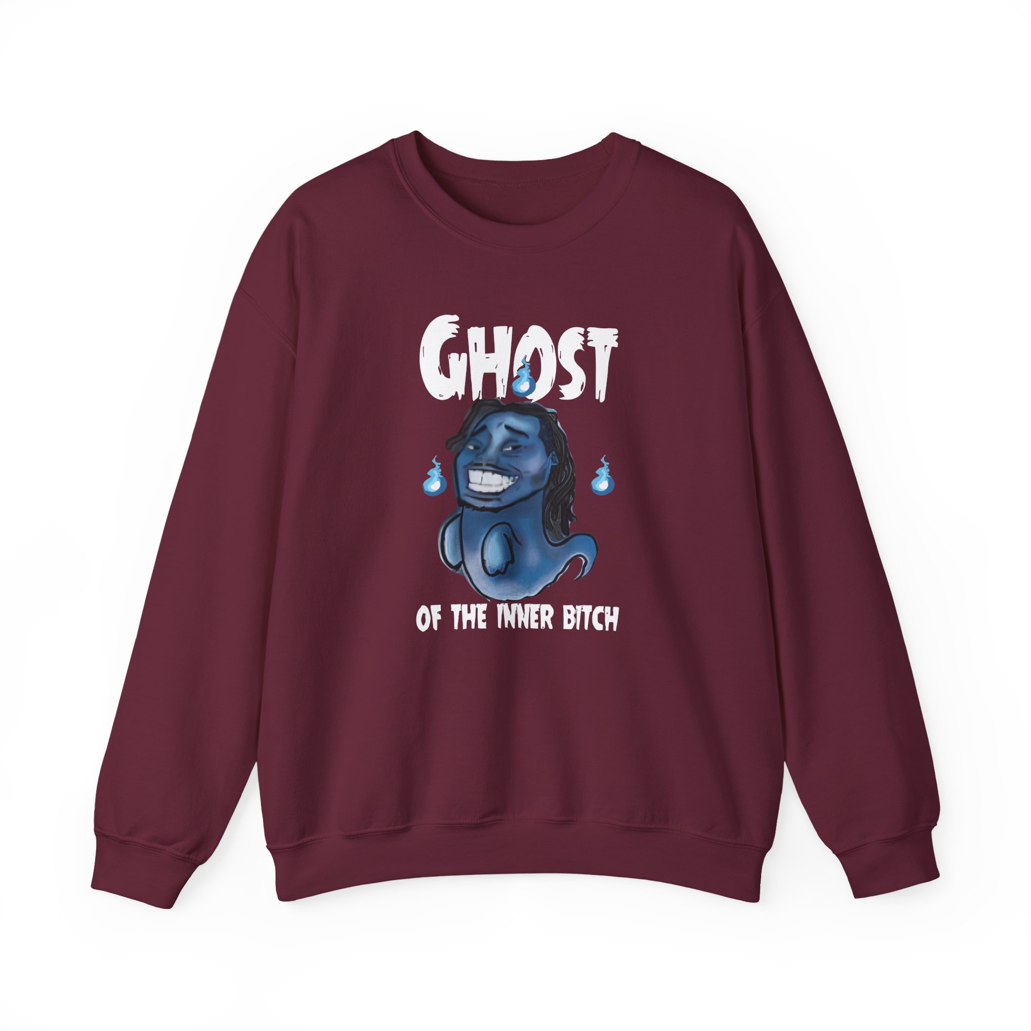 Aba and Preach Ghost of the Inner Bitch Unisex Heavy Blendâ„¢ Crewneck Sweatshirt