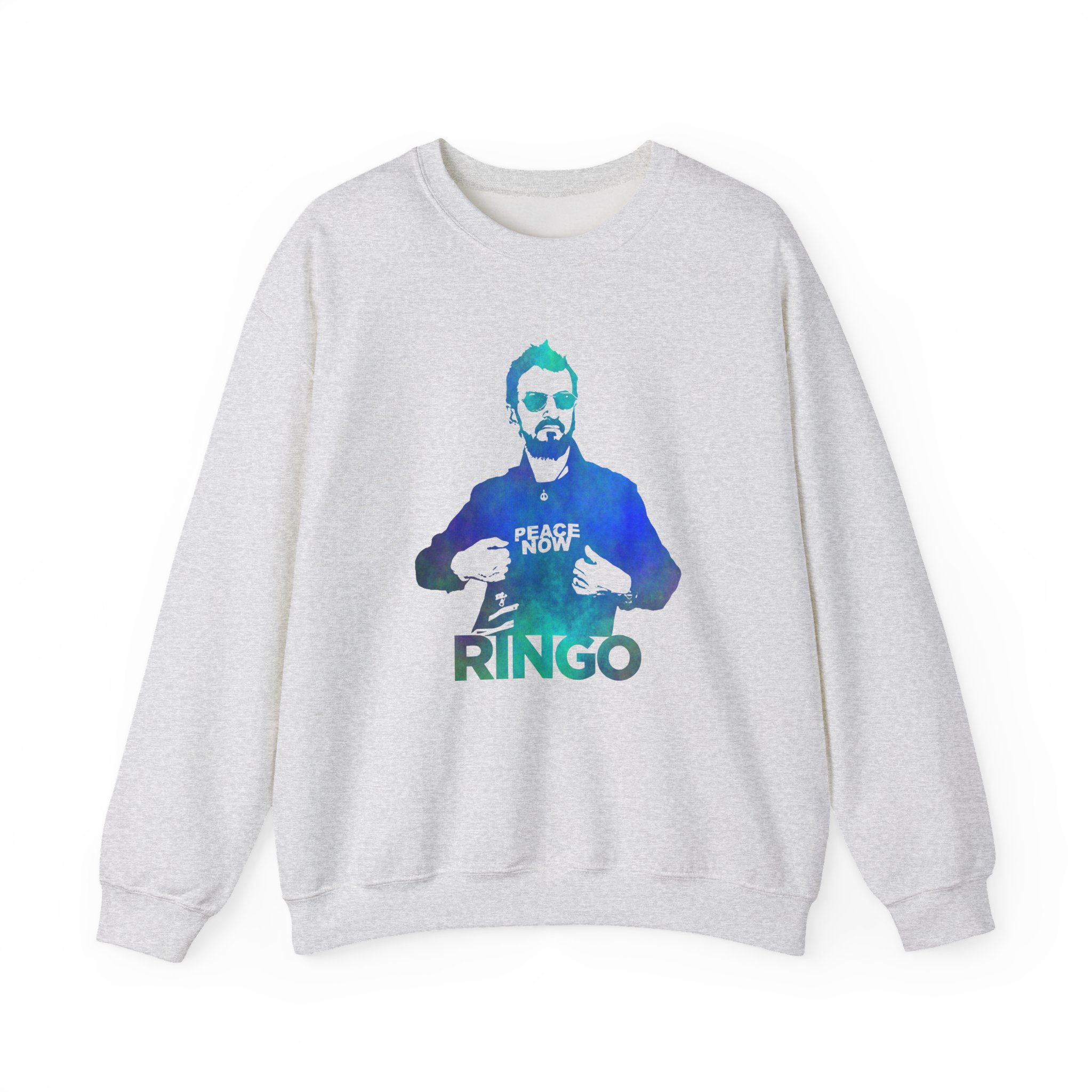 Ringo Starr Peace Now Mint Unisex Heavy Blendâ„¢ Crewneck Sweatshirt