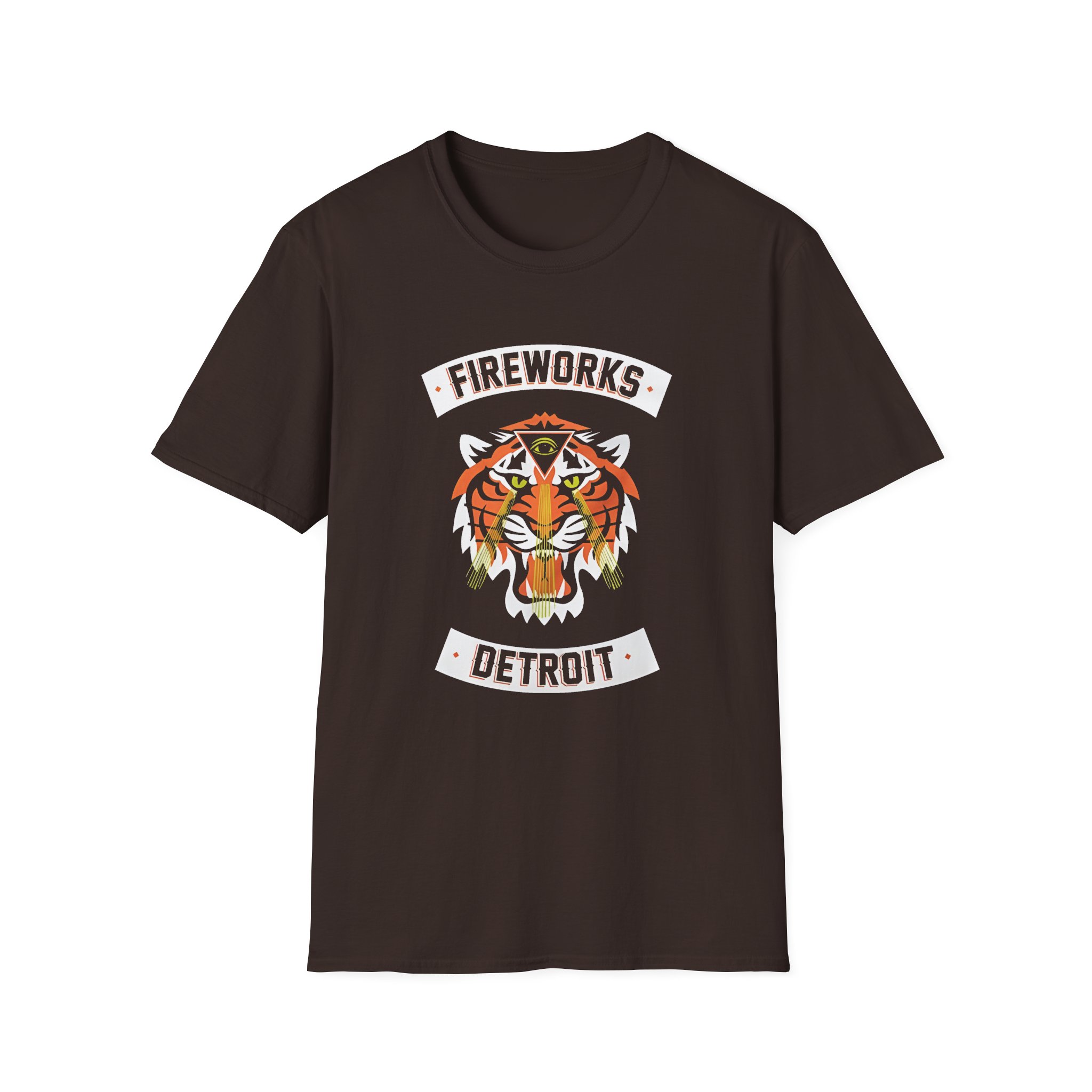 Fireworks Tiger Unisex Softstyle T-Shirt