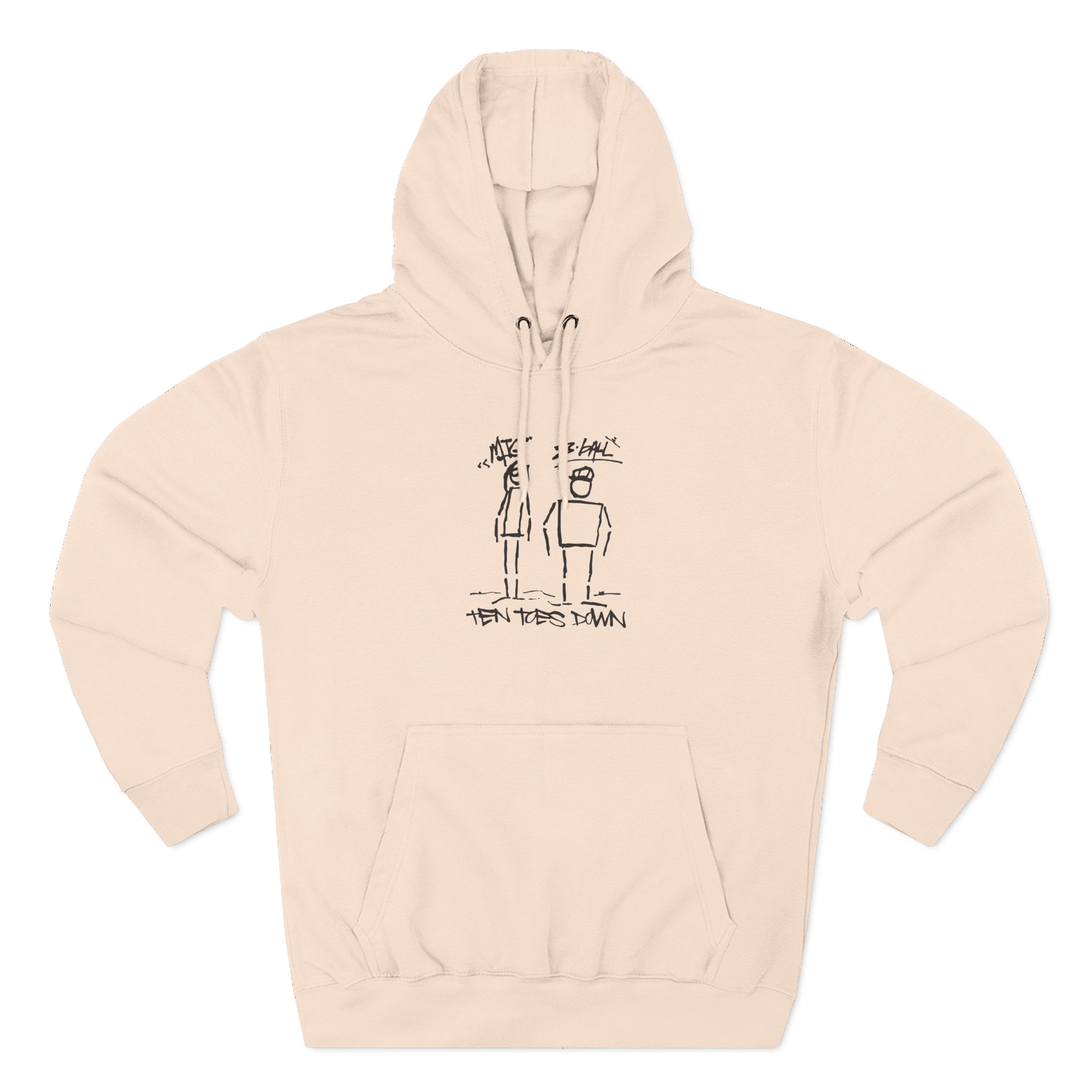 8ball Mjg Ten Toes Down Three-Panel Fleece Hoodie