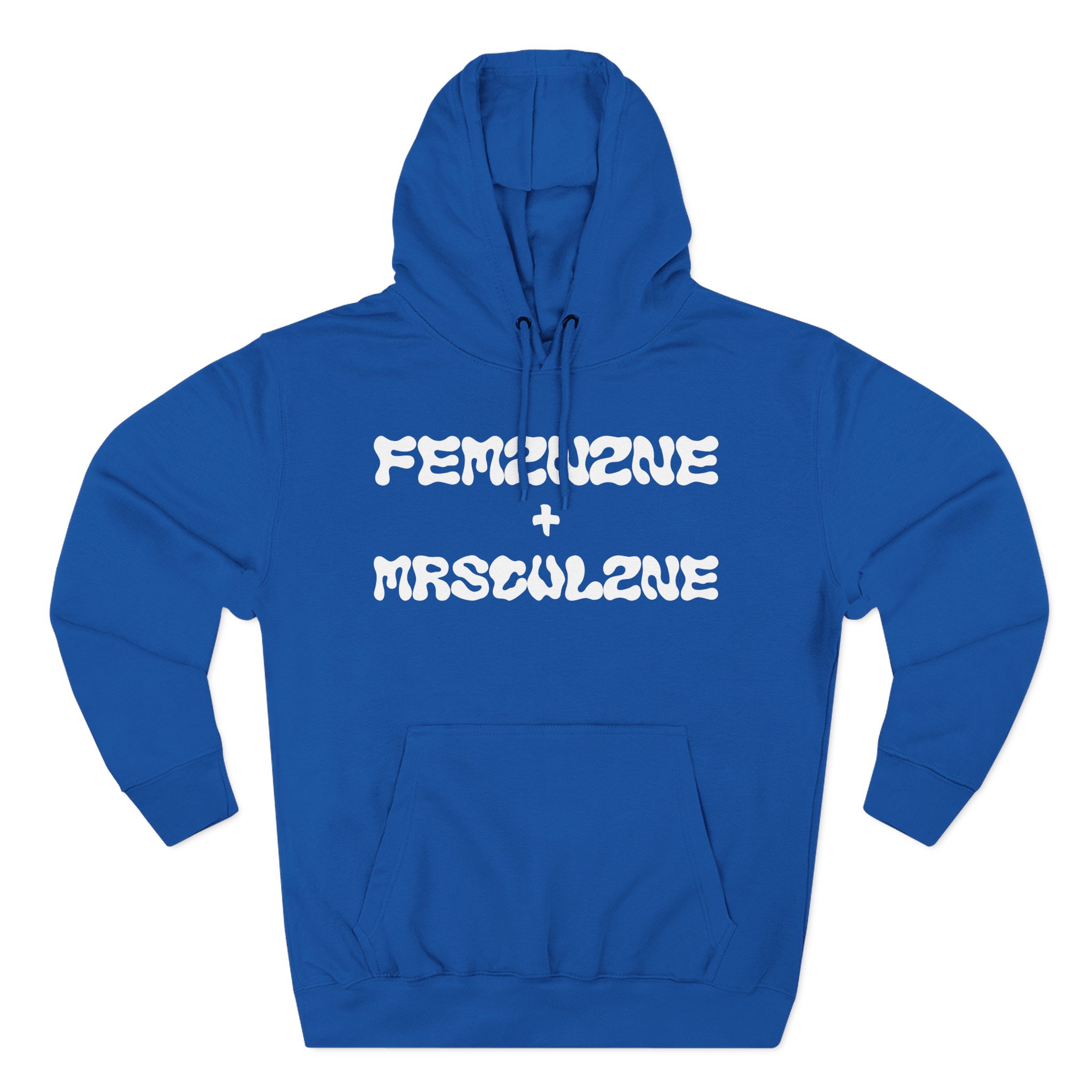 Marina Feminine Masculine Three-Panel Fleece Hoodie
