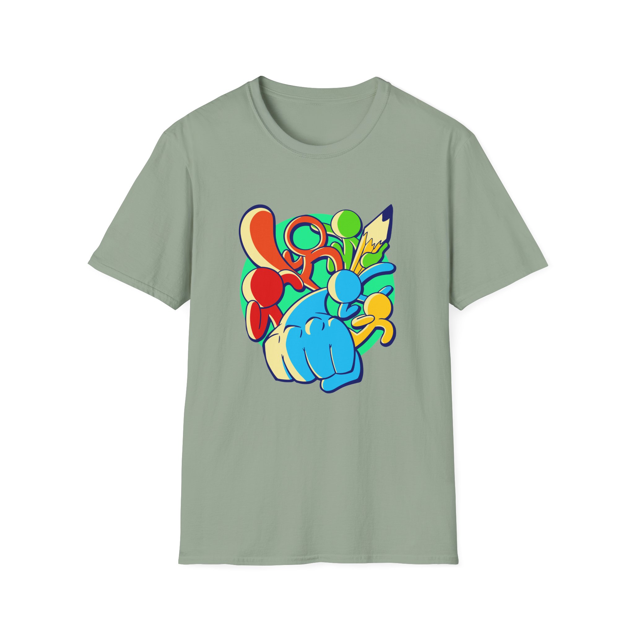 Alan Becker Assemble Unisex Softstyle T-Shirt