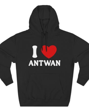 Antwan I Love Three-Panel Fleece Hoodie