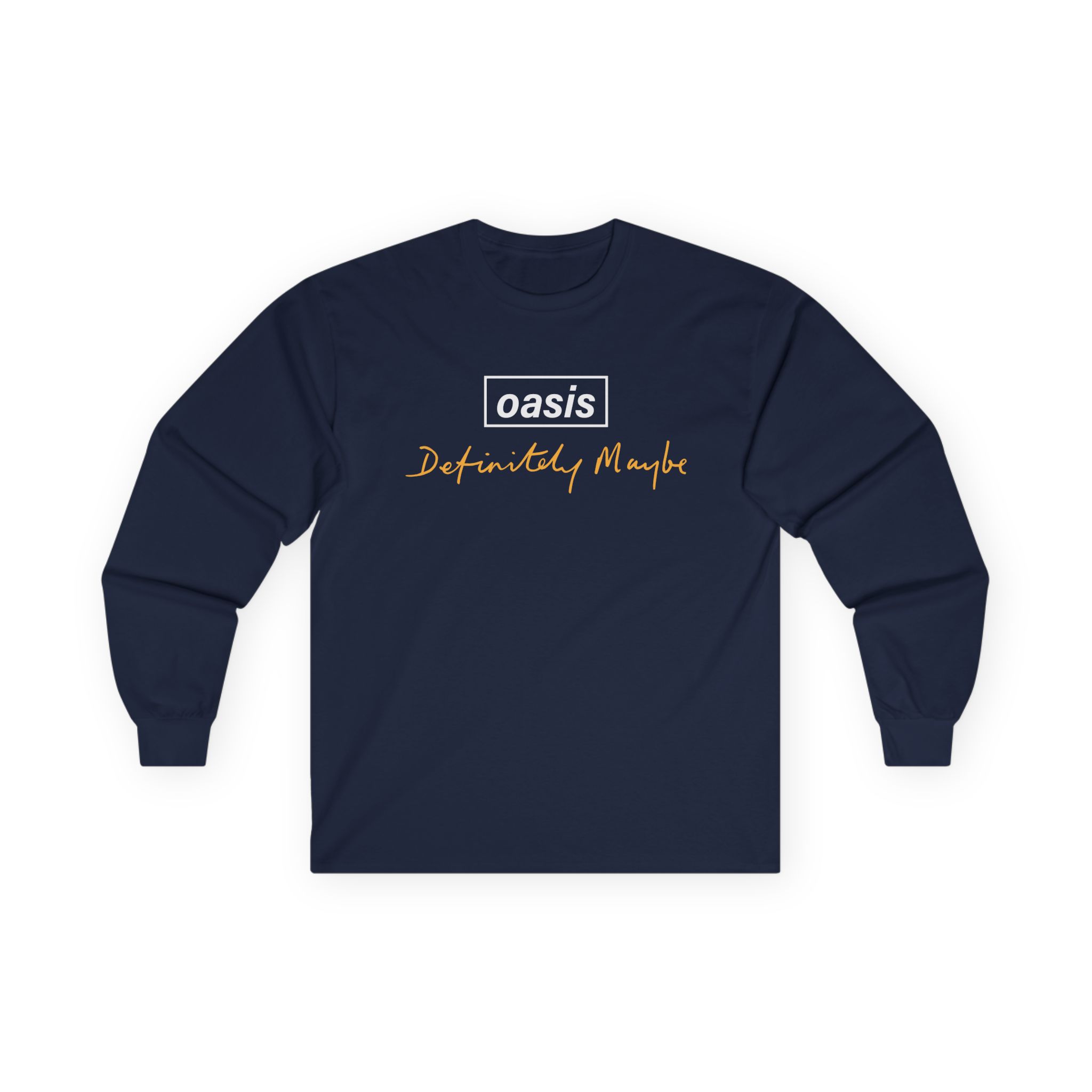 Oasis Definitely Maybe Tracklist Unisex Ultra Cotton Long Sleeve Tee