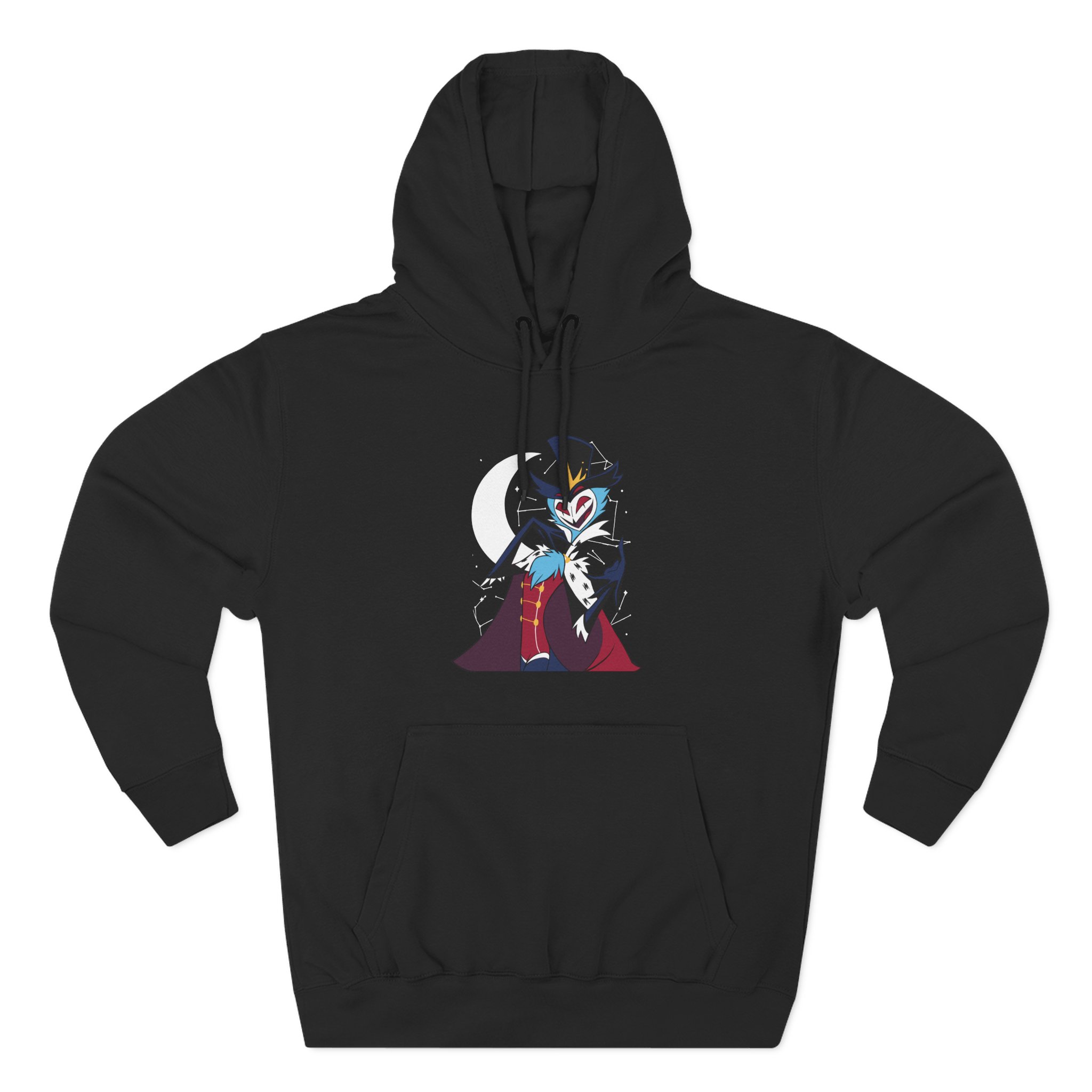 Helluva Boss Stolas Three-Panel Fleece Hoodie
