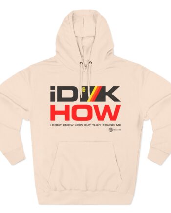iDKHOW Striped Box Gold Three-Panel Fleece Hoodie