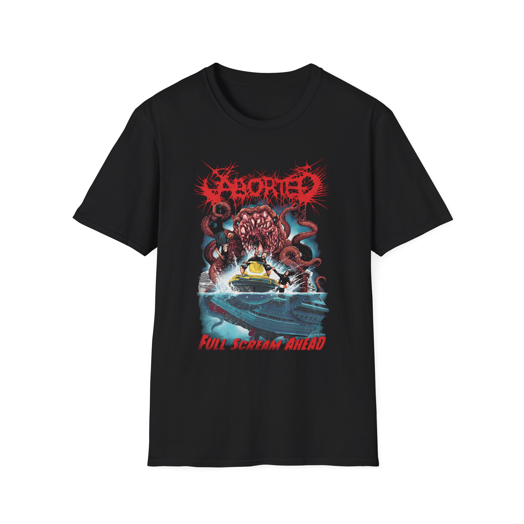 Aborted Full Scream Ahead Unisex Softstyle T-Shirt