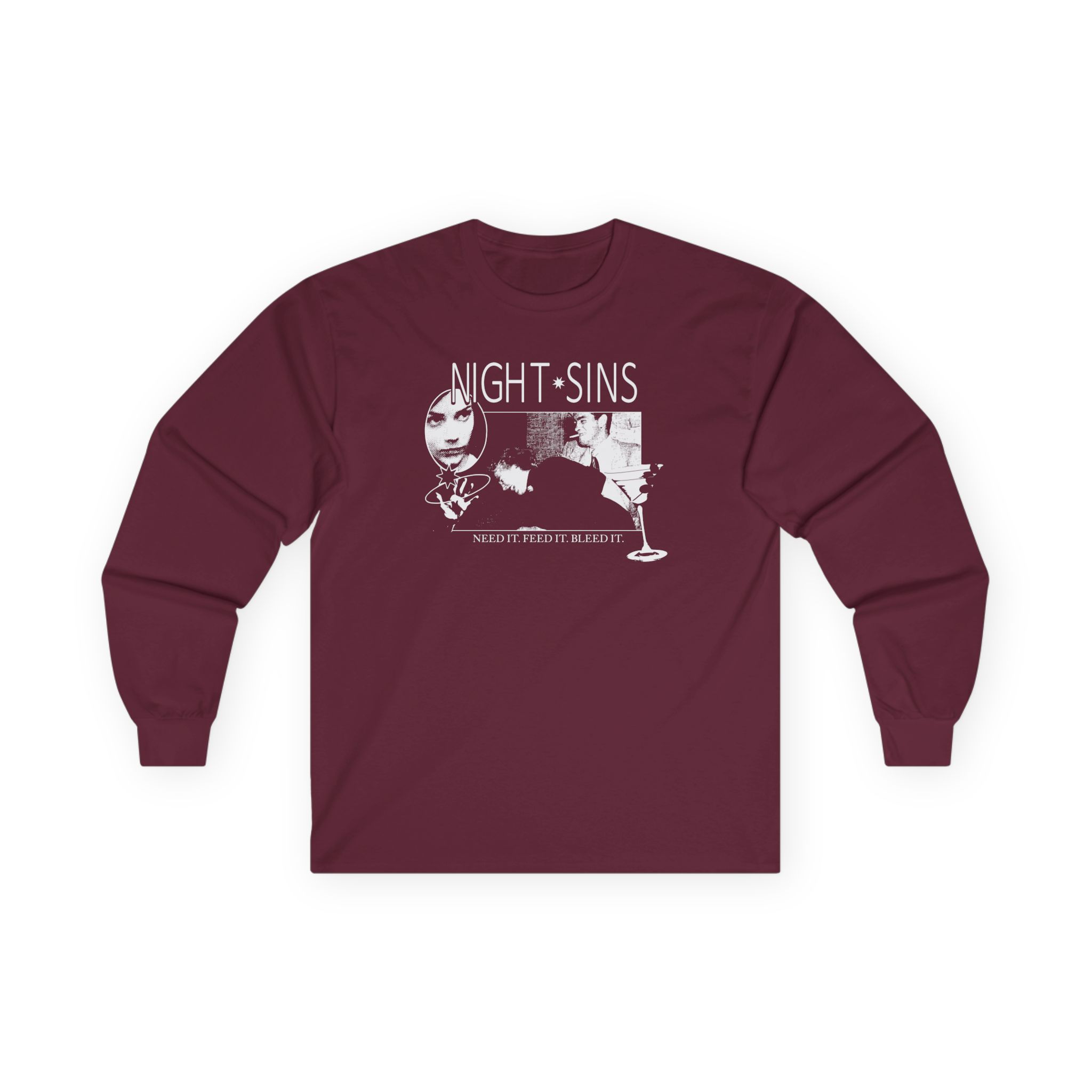Night Sins Bleed It Unisex Ultra Cotton Long Sleeve Tee