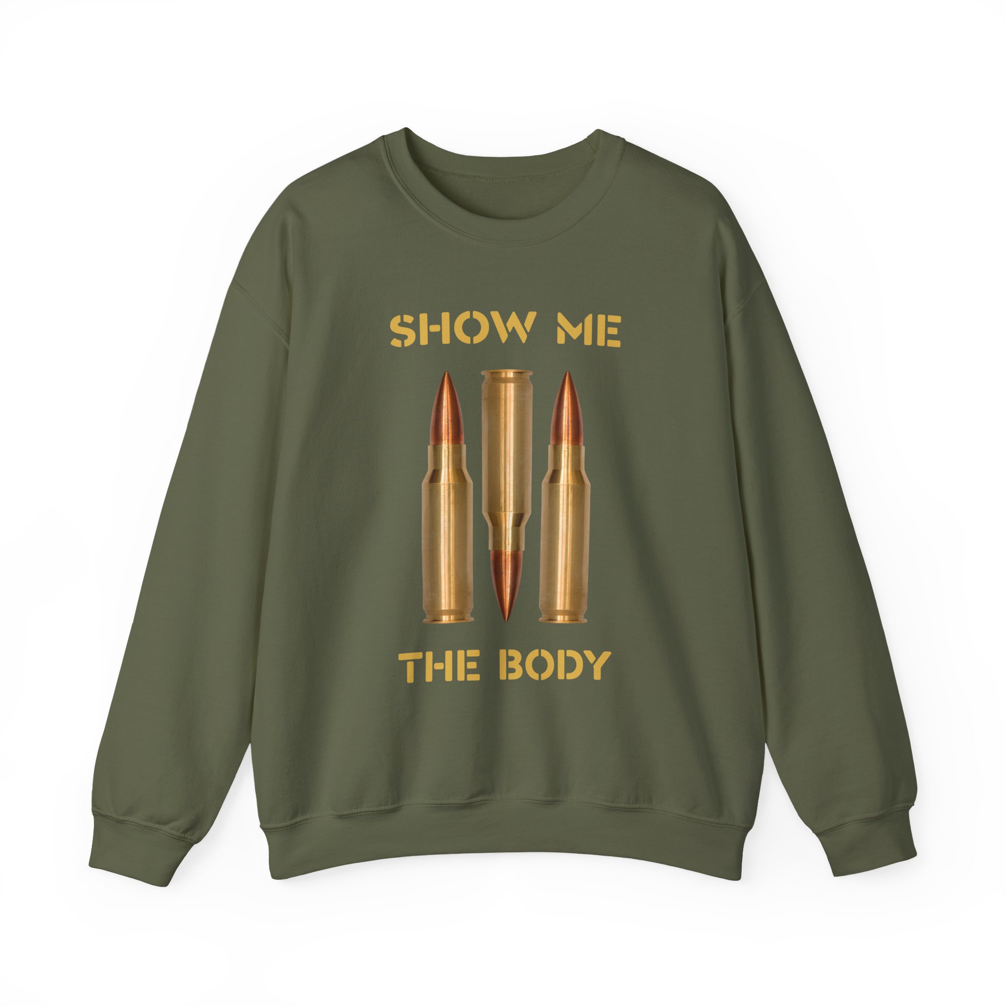 Show Me the Body Bullet Unisex Heavy Blendâ„¢ Crewneck Sweatshirt