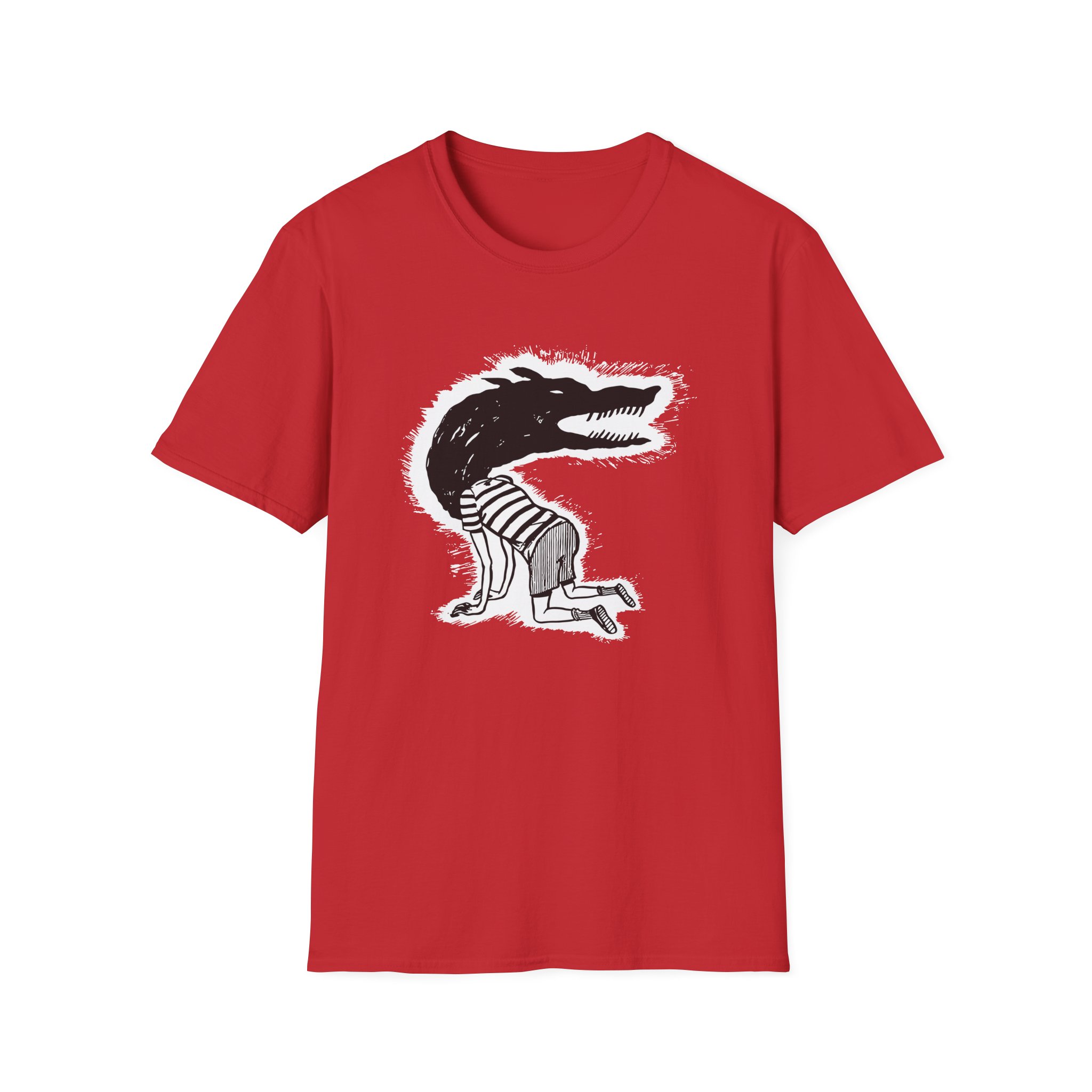 Fireworks Wolf Kid Unisex Softstyle T-Shirt