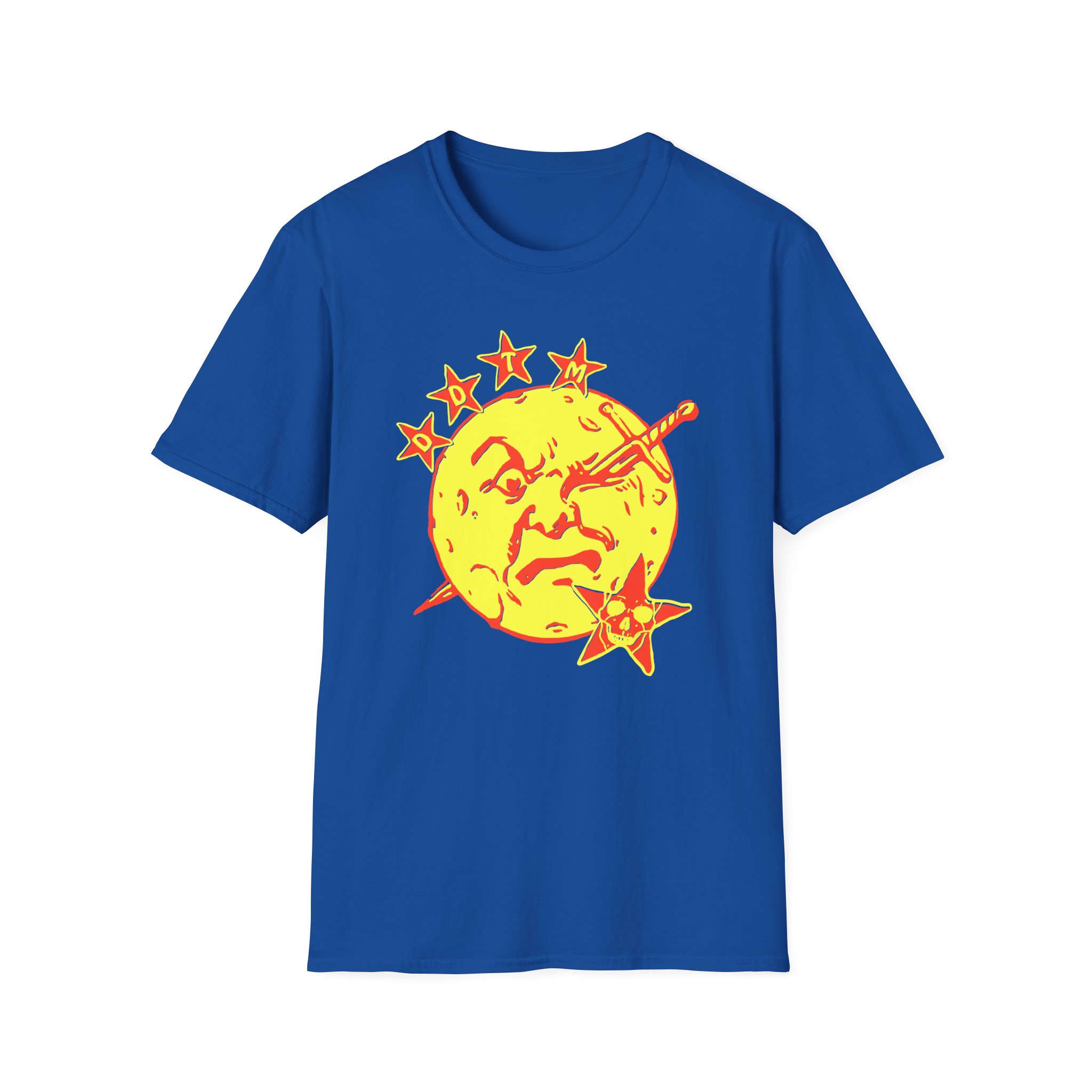 Foxing Moon Face Unisex Softstyle T-Shirt