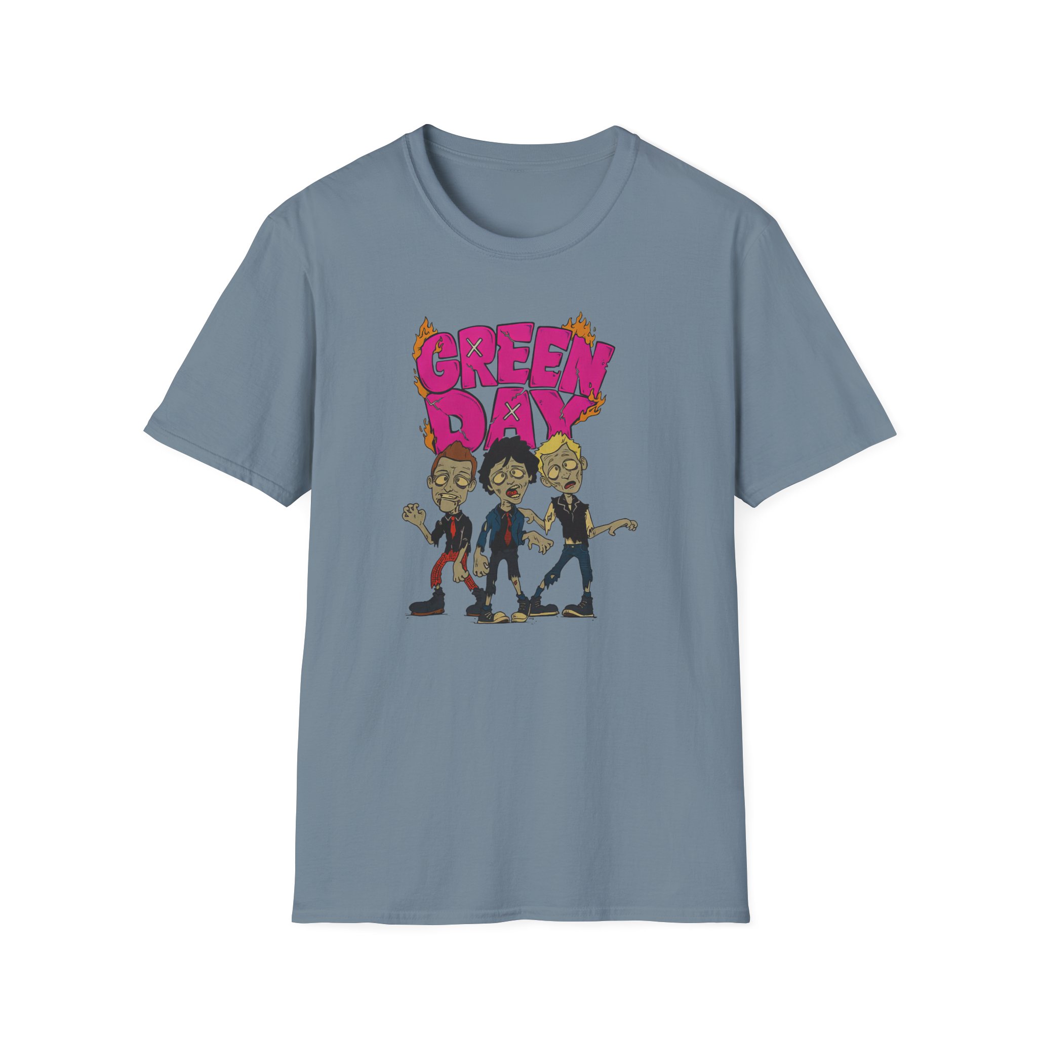 Green Day Walking Green Day Zombie Unisex Softstyle T-Shirt