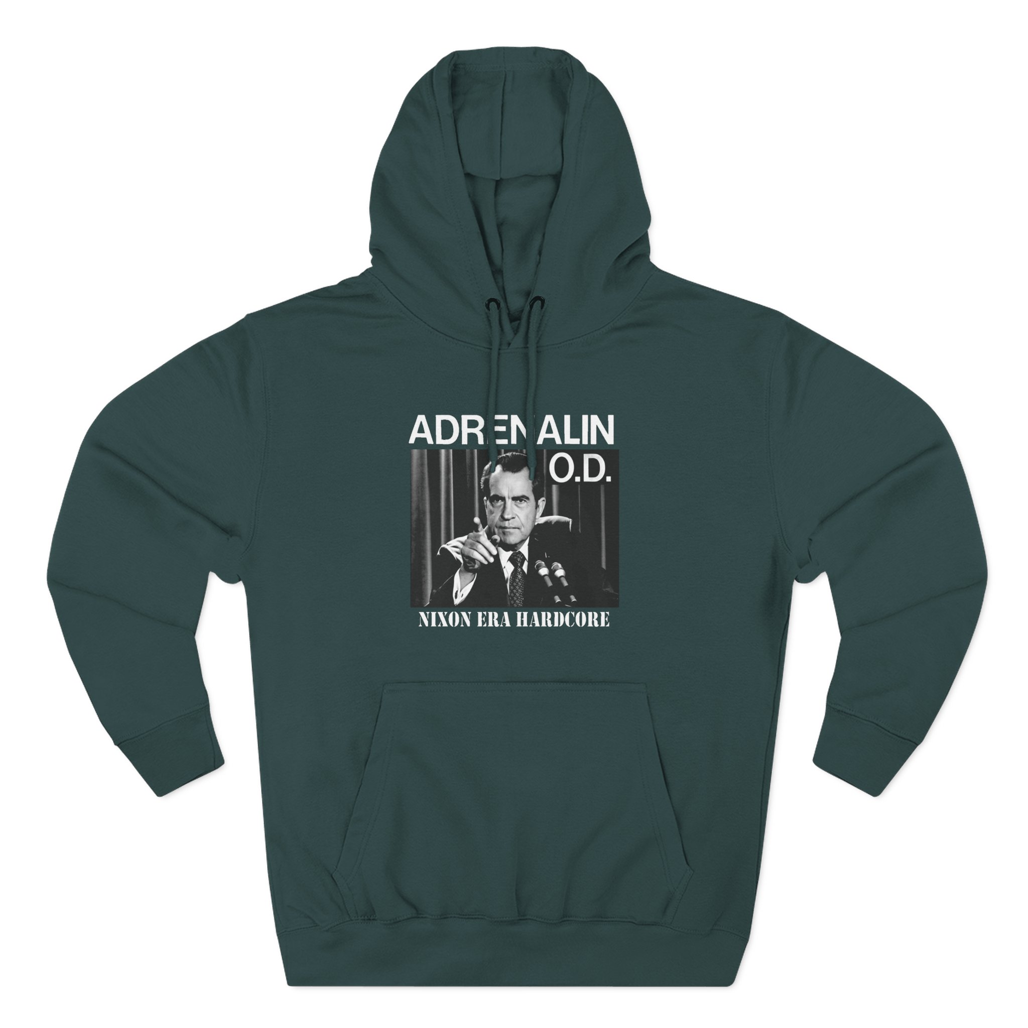 Adrenalin Od Nixon Era Hardcore Three-Panel Fleece Hoodie