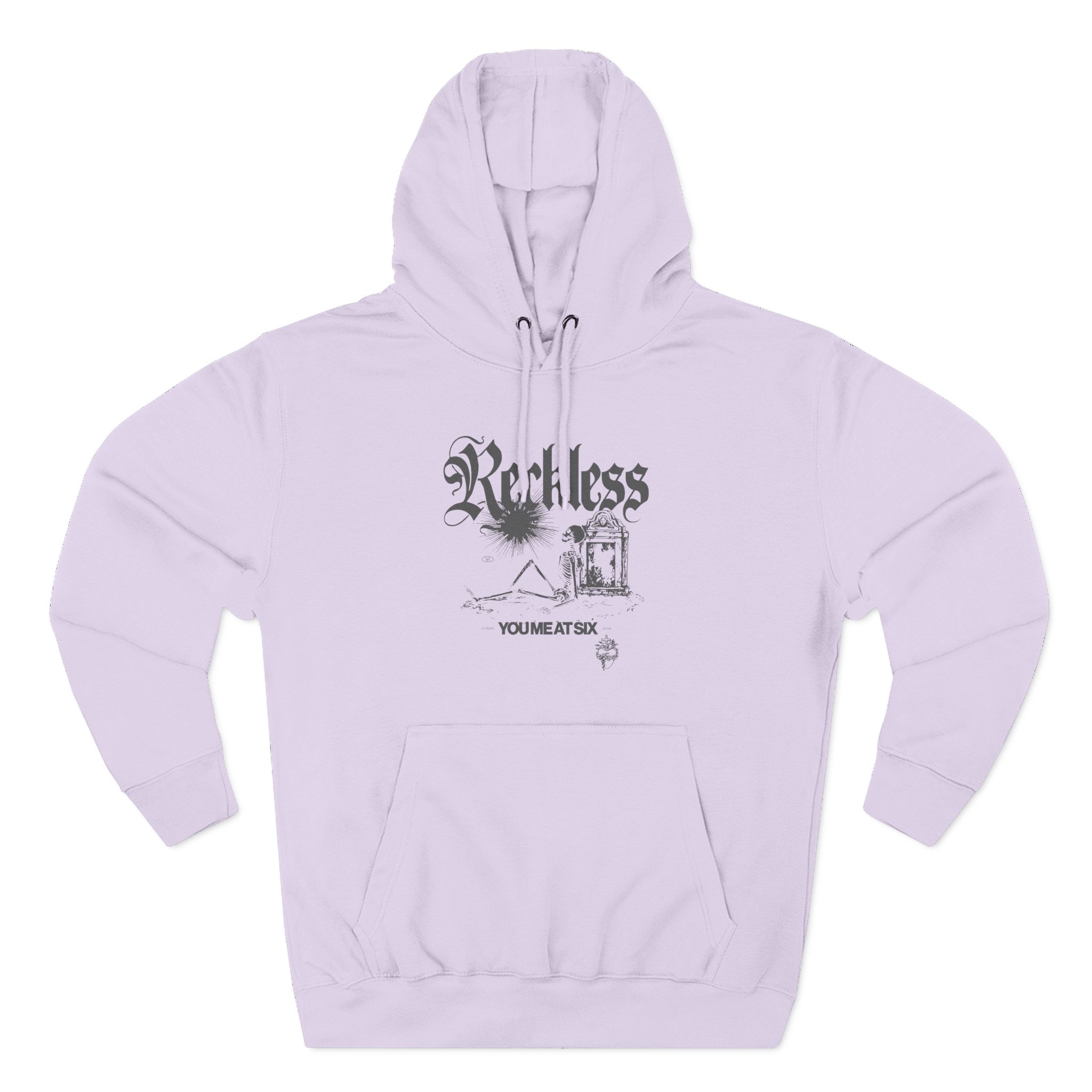 You Me at Six Reckless Three-Panel Fleece Hoodie
