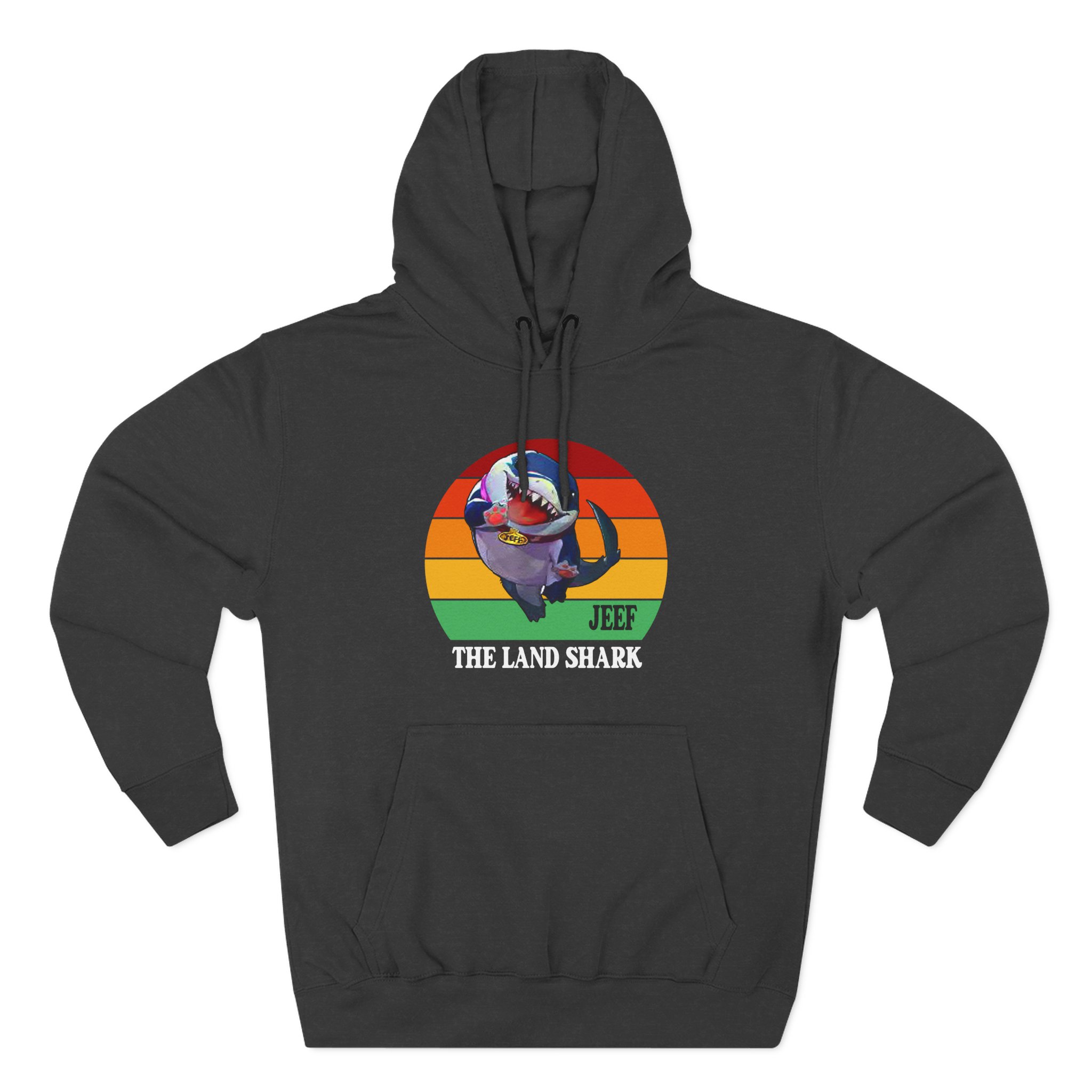 Jeff the Land Shark Three-Panel Fleece Hoodie