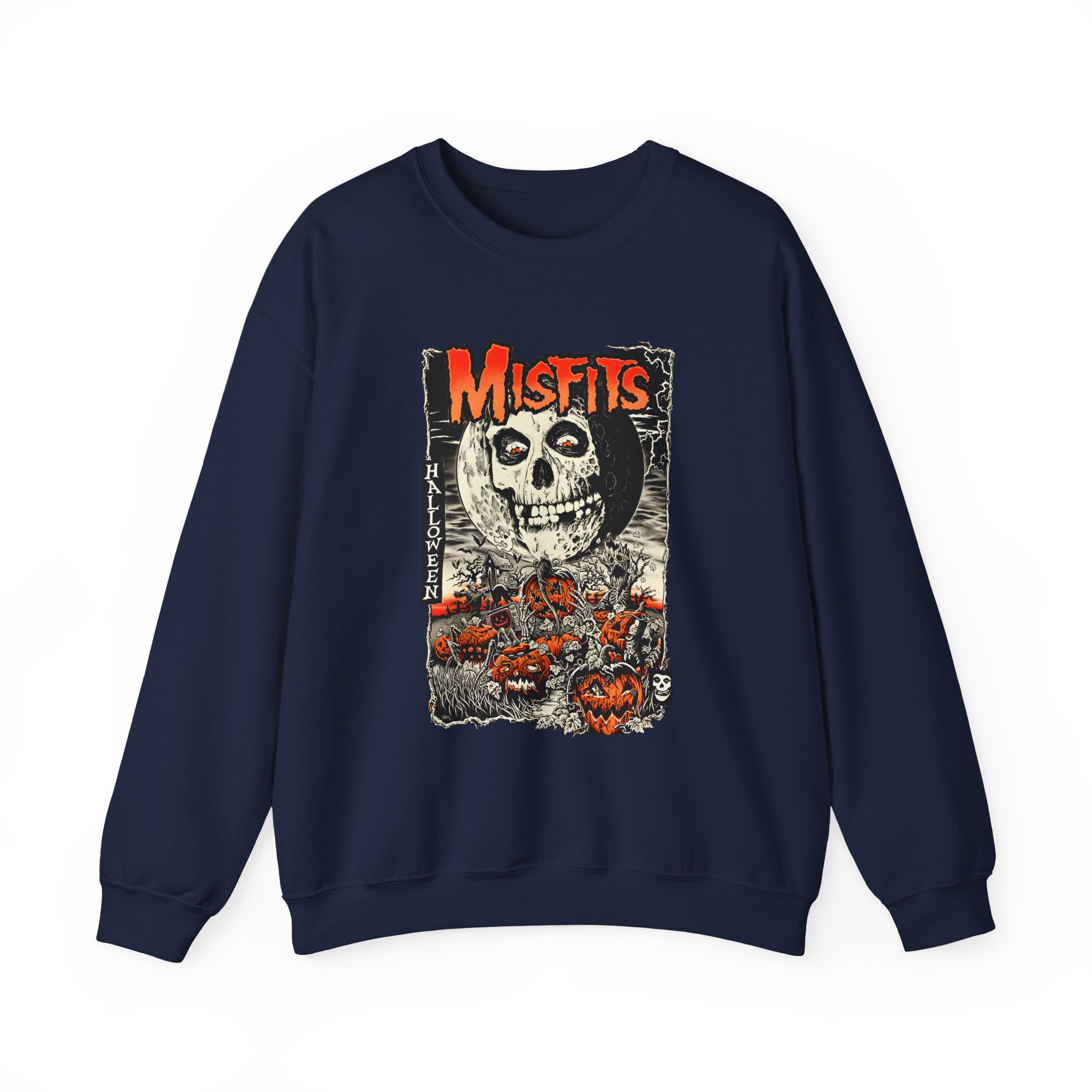 Misfits Fiendish Halloween by Mike Sutfin Unisex Heavy Blendâ„¢ Crewneck Sweatshirt