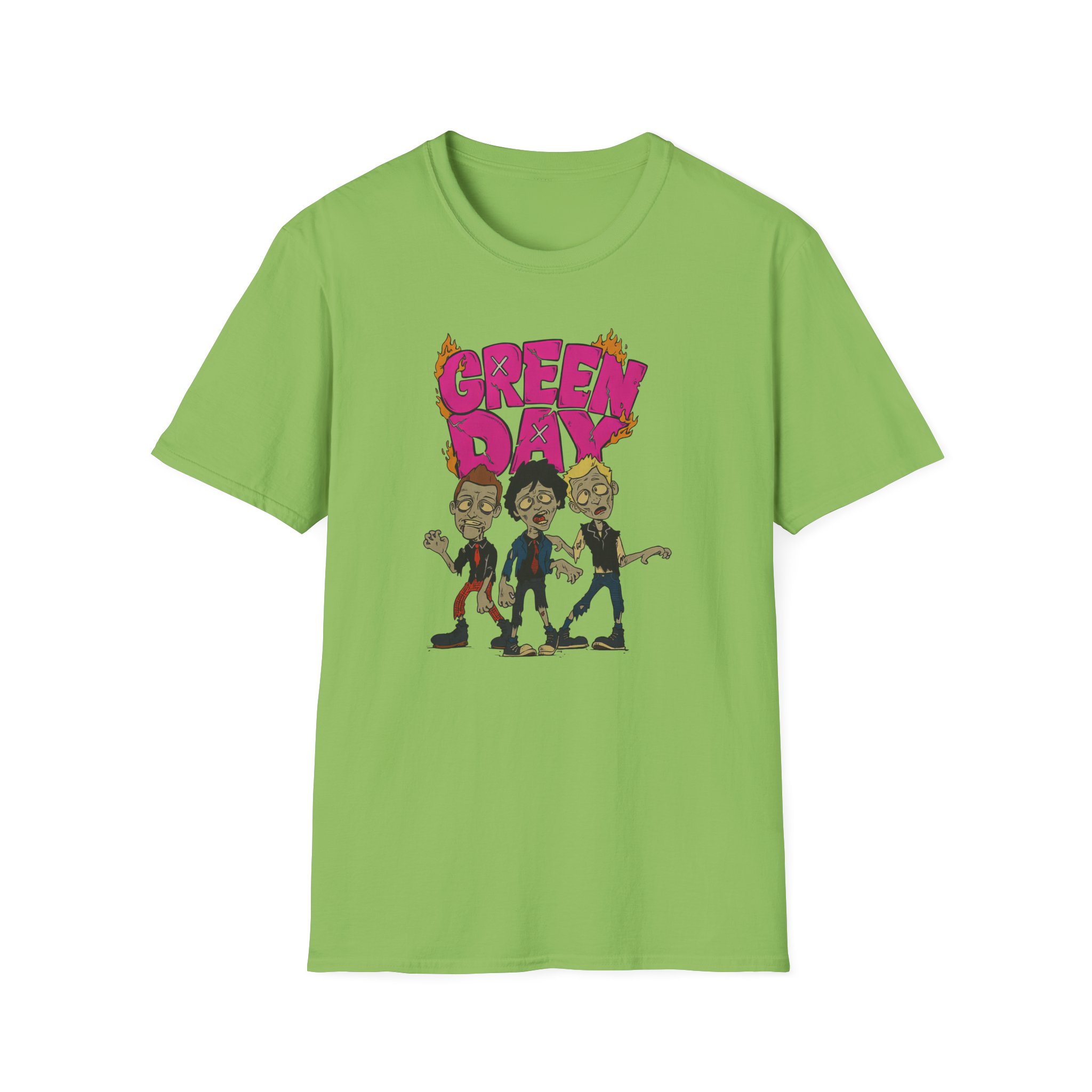 Green Day Walking Green Day Zombie Unisex Softstyle T-Shirt