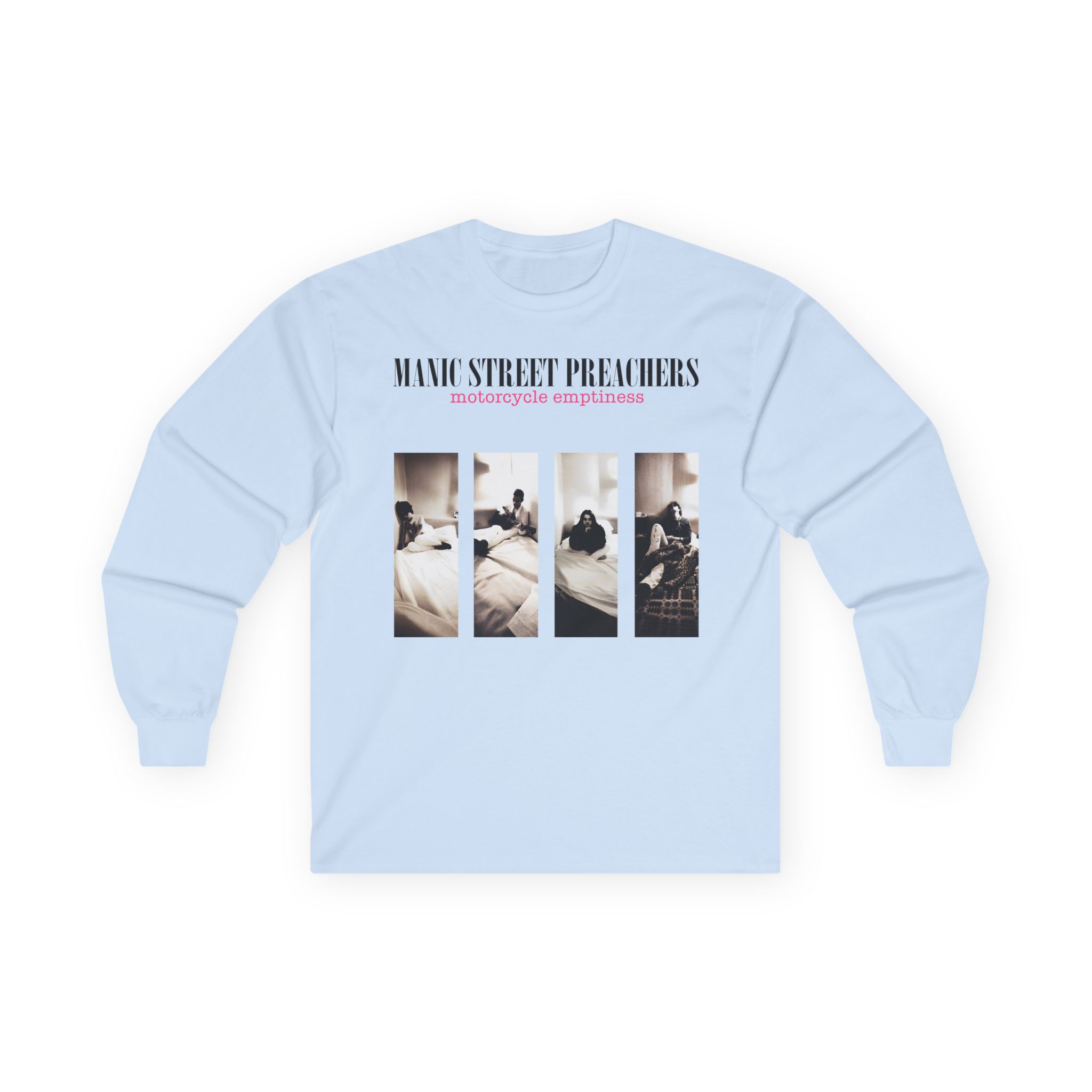 Manic Street Preachers Motorcycle Emptiness Photo Lilac Unisex Ultra Cotton Long Sleeve Tee