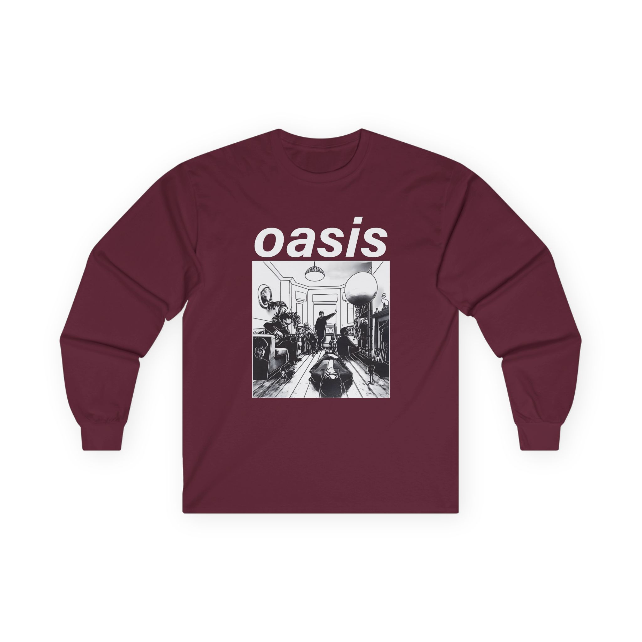 Oasis Definitely Maybe Artwork Unisex Ultra Cotton Long Sleeve Tee