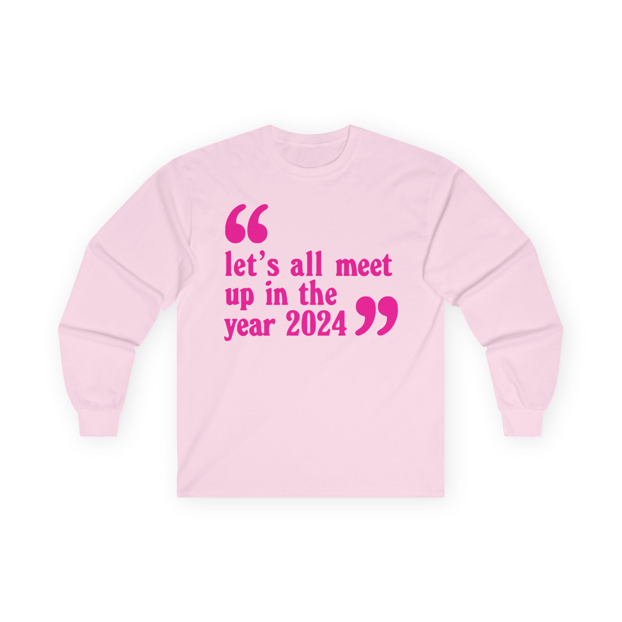 Pulp Let’s All Meet Up Ecru Unisex Ultra Cotton Long Sleeve Tee