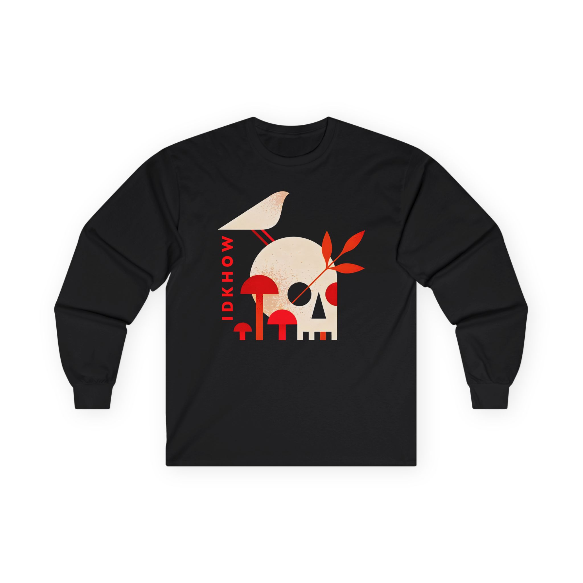 iDKHOW Skull Mushroom Unisex Ultra Cotton Long Sleeve Tee