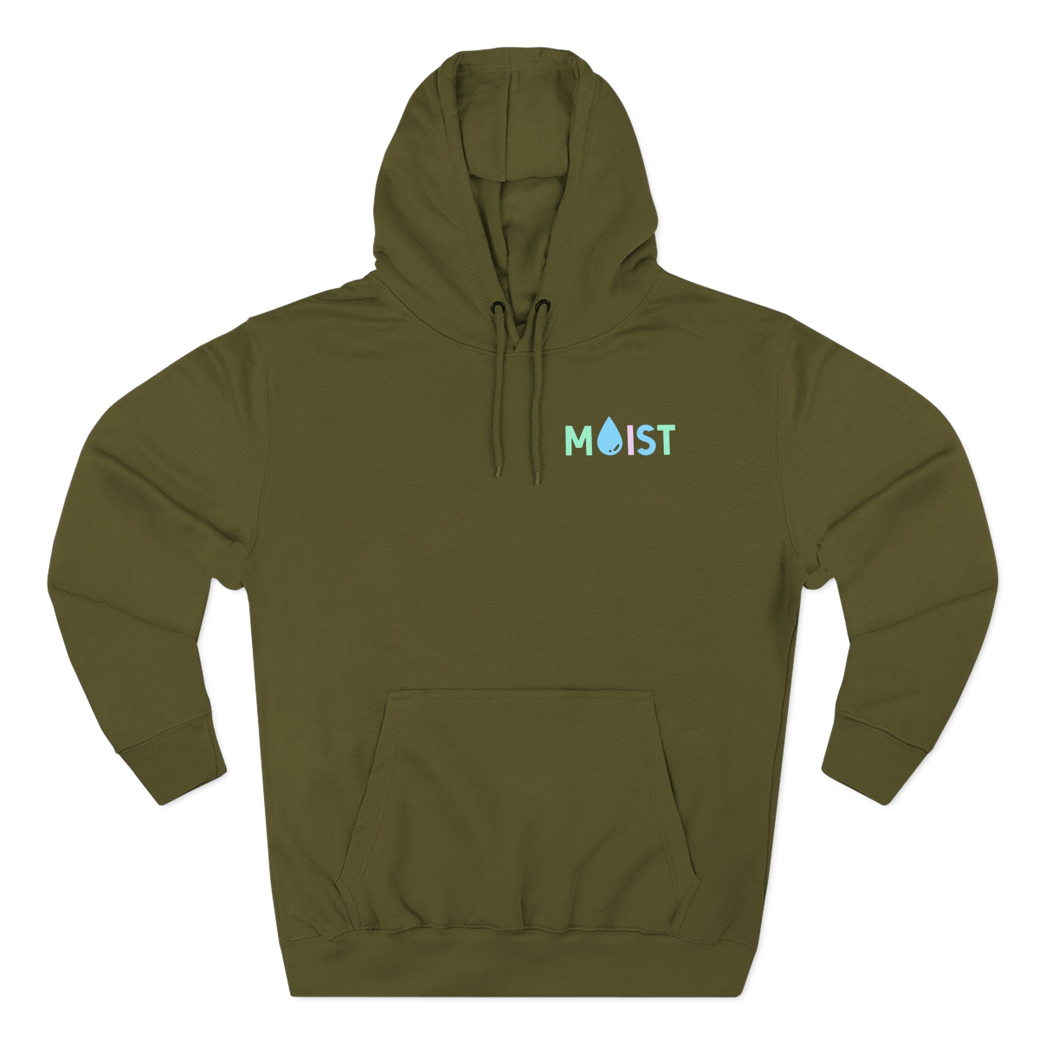 Moist Three-Panel Fleece Hoodie