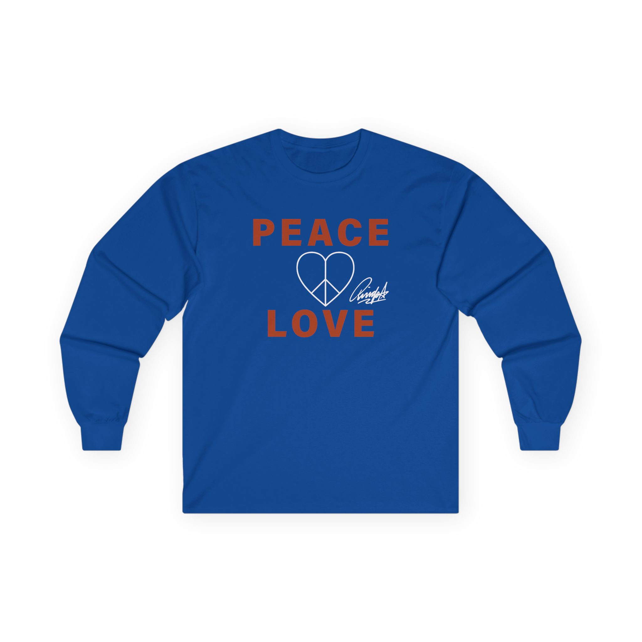 Ringo Starr Peace & Love Unisex Ultra Cotton Long Sleeve Tee