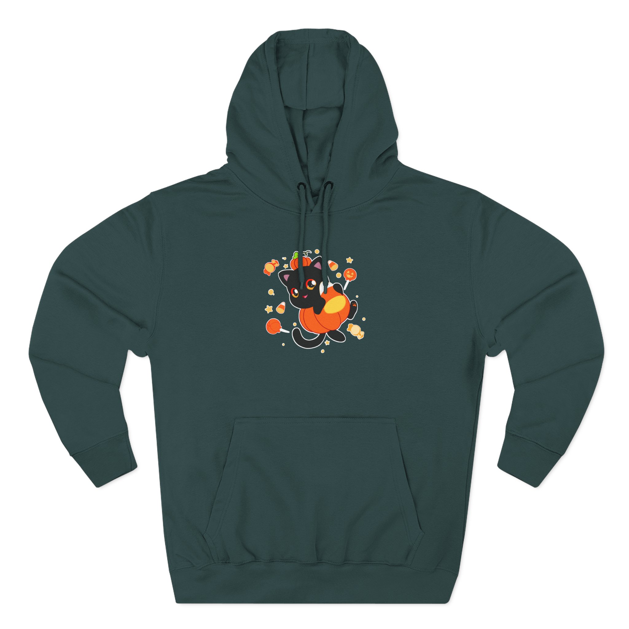 Aphmau Pumpkin Cat Three-Panel Fleece Hoodie