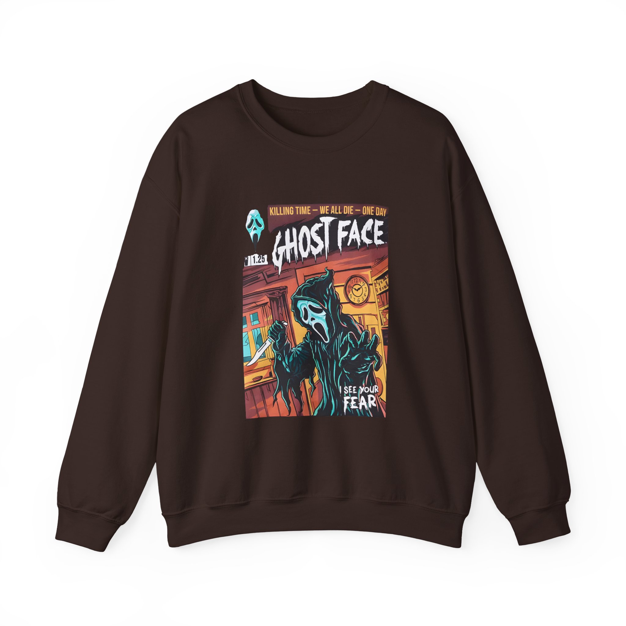 Ghostface Comic Cover Unisex Heavy Blendâ„¢ Crewneck Sweatshirt