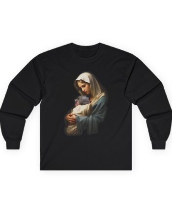 Moo Deng Mother Mary Unisex Ultra Cotton Long Sleeve Tee