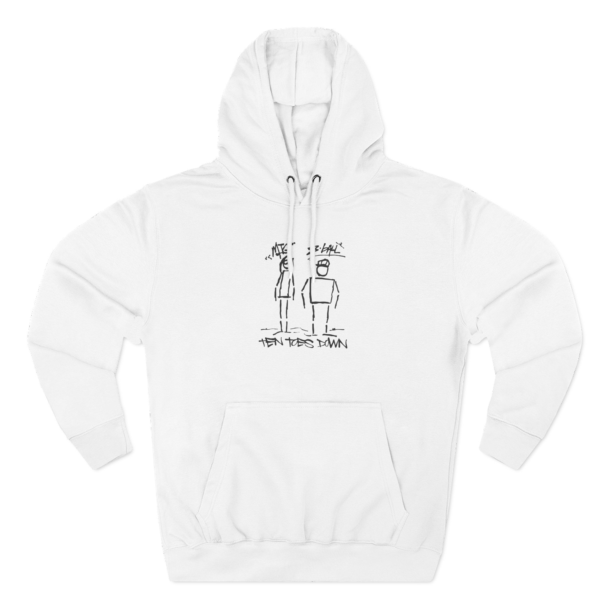 8ball Mjg Ten Toes Down Three-Panel Fleece Hoodie