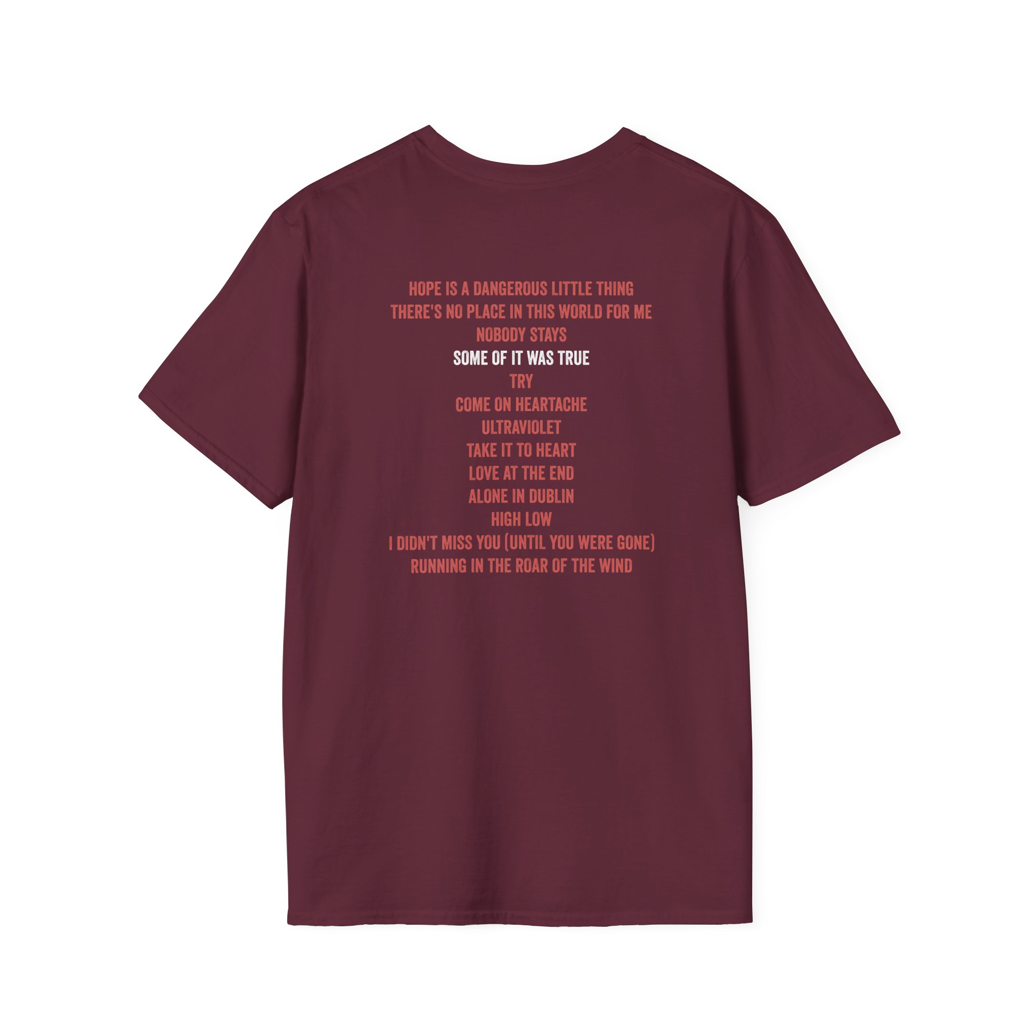 The Menzingers Tracklist Unisex Softstyle T-Shirt