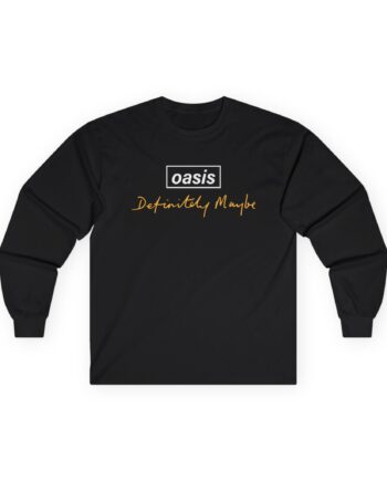 Oasis Definitely Maybe Tracklist Unisex Ultra Cotton Long Sleeve Tee