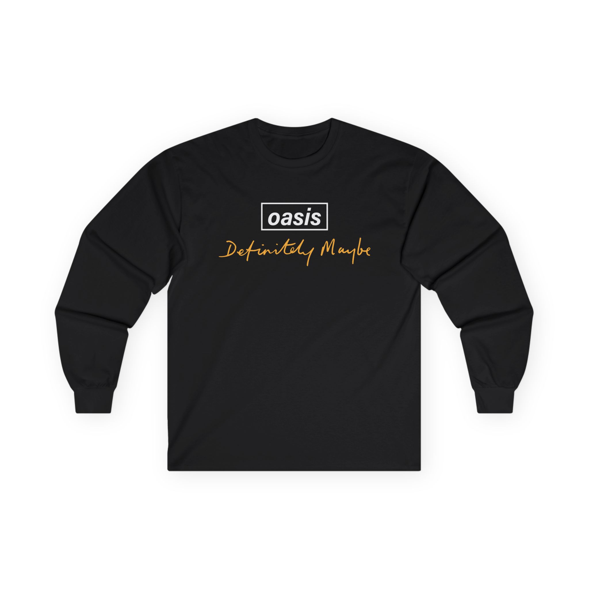 Oasis Definitely Maybe Tracklist Unisex Ultra Cotton Long Sleeve Tee