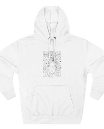 Courteeners Hand Illustrated Heaton Park Event Three-Panel Fleece Hoodie