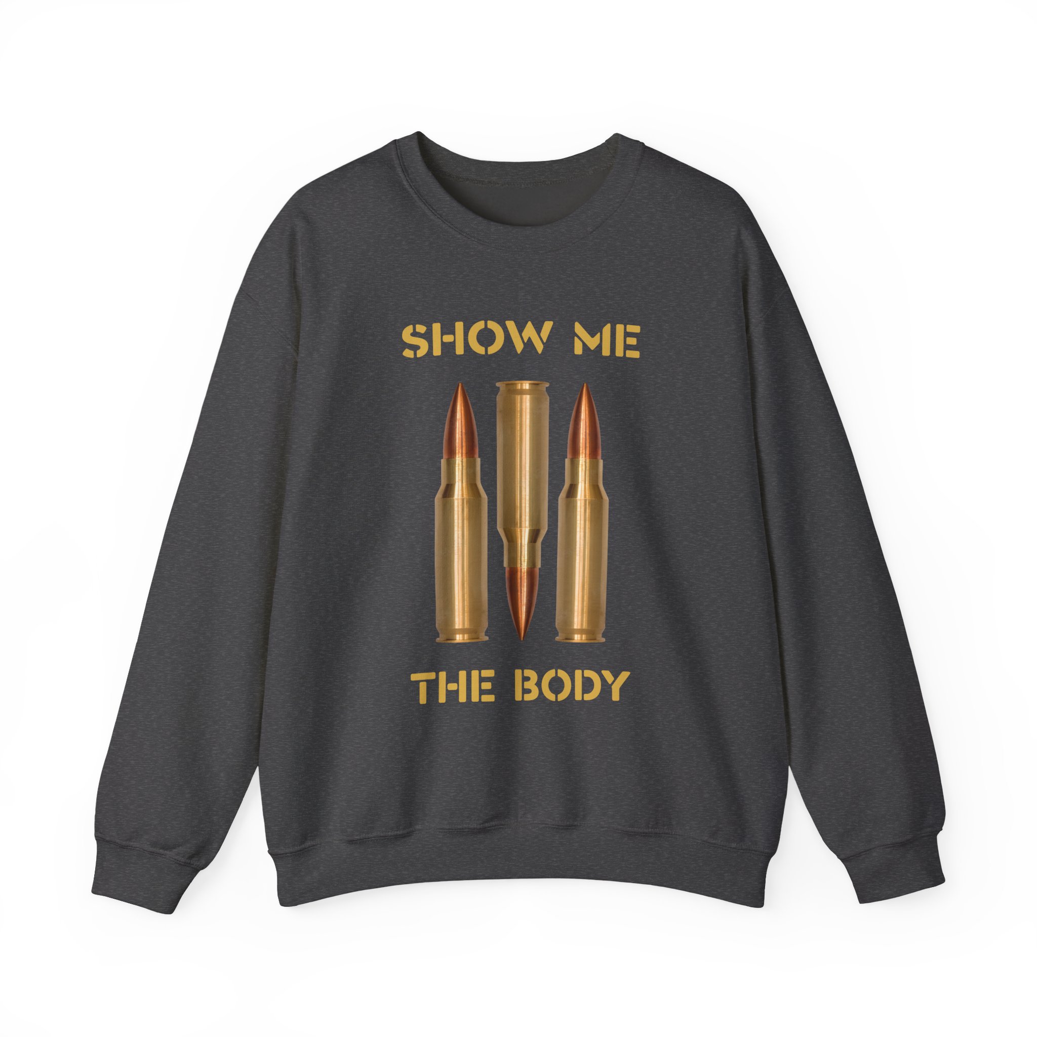 Show Me the Body Bullet Unisex Heavy Blendâ„¢ Crewneck Sweatshirt