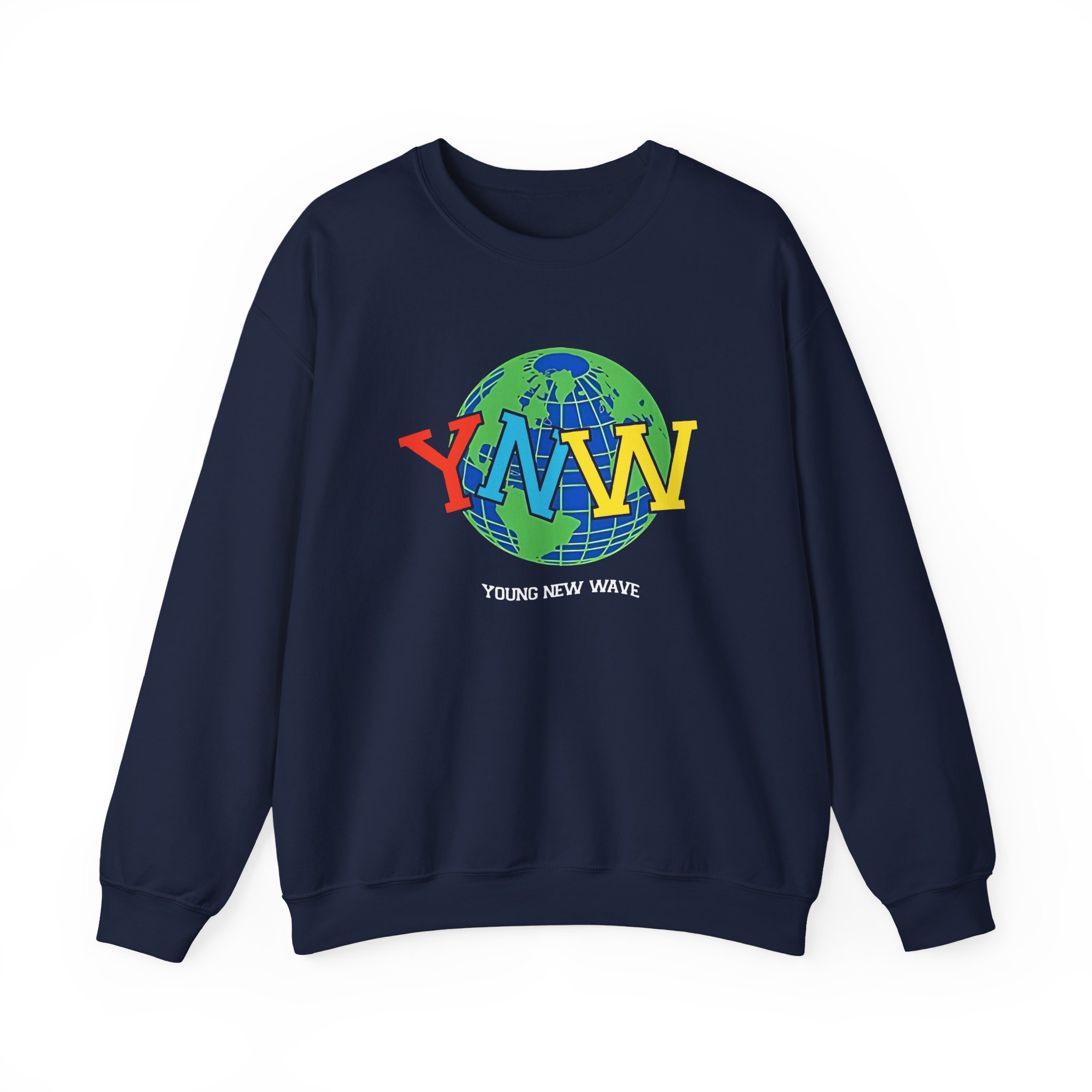 YNW Melly globe Unisex Heavy Blendâ„¢ Crewneck Sweatshirt