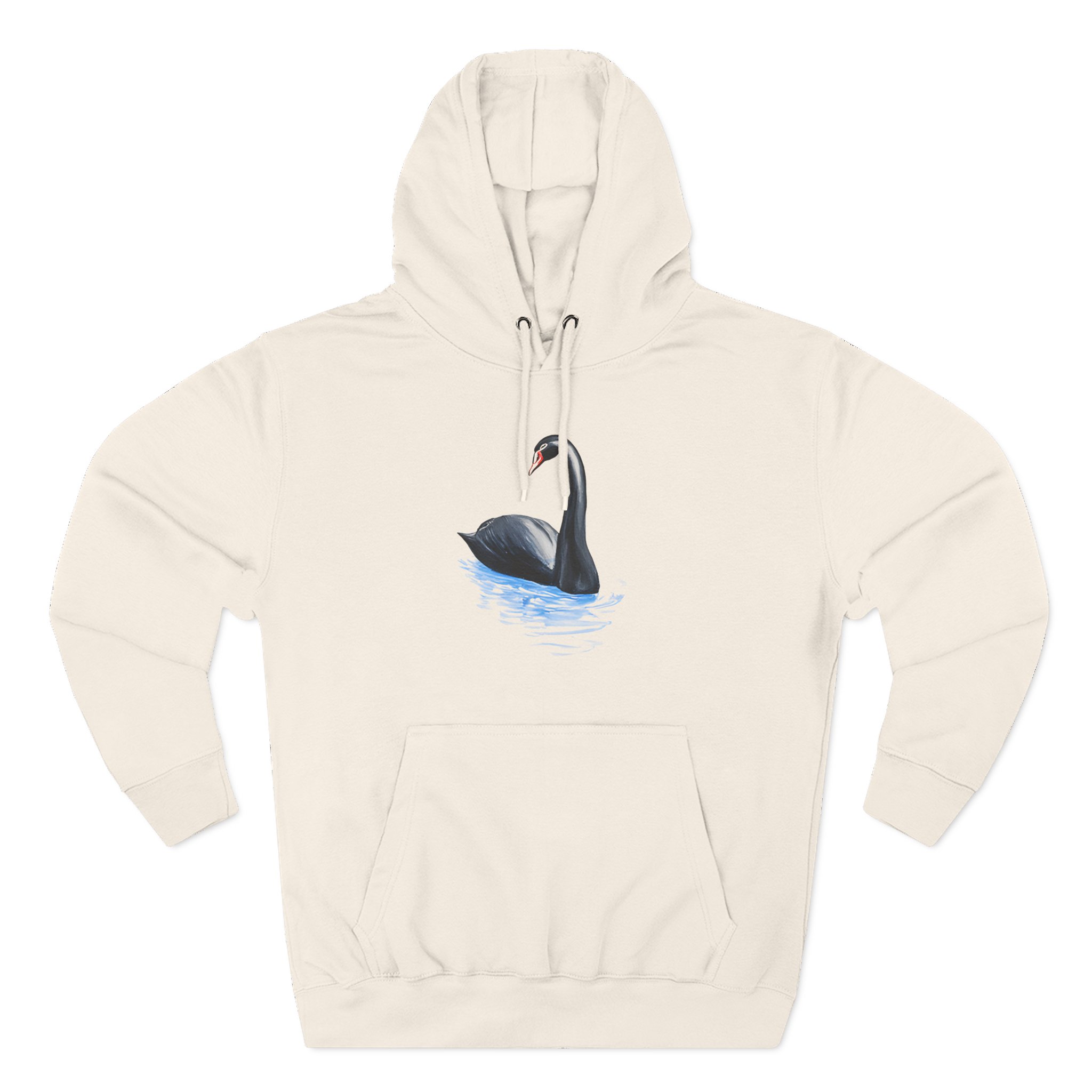 Sobel Black Swan Three-Panel Fleece Hoodie