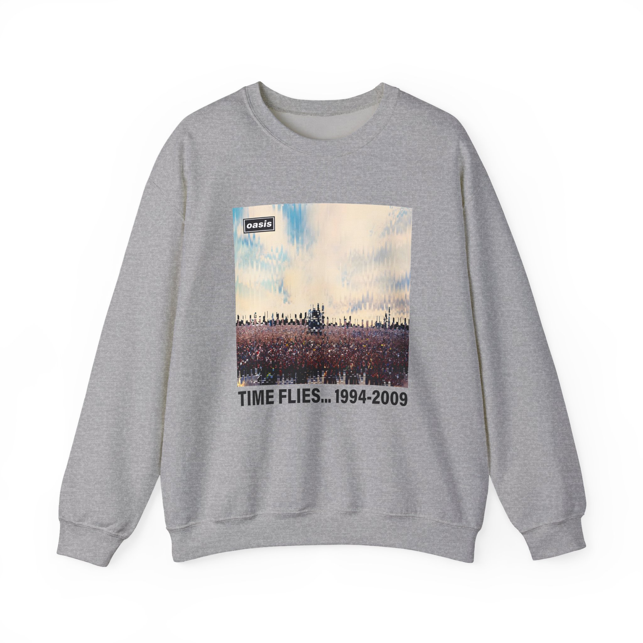 Oasis Time Flies 15th Anniversary Unisex Heavy Blendâ„¢ Crewneck Sweatshirt