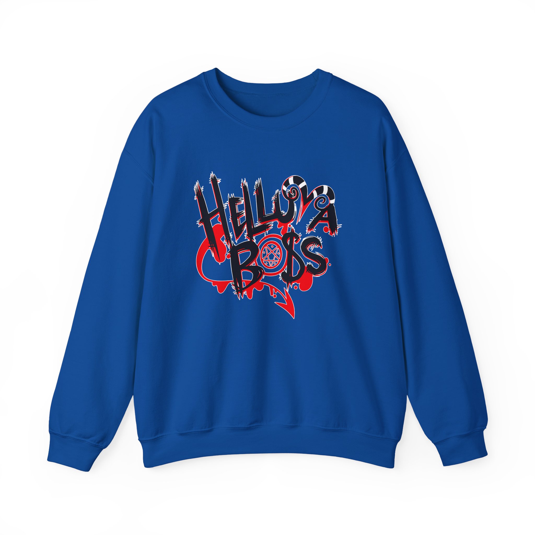 Helluva Boss Logo Unisex Heavy Blendâ„¢ Crewneck Sweatshirt