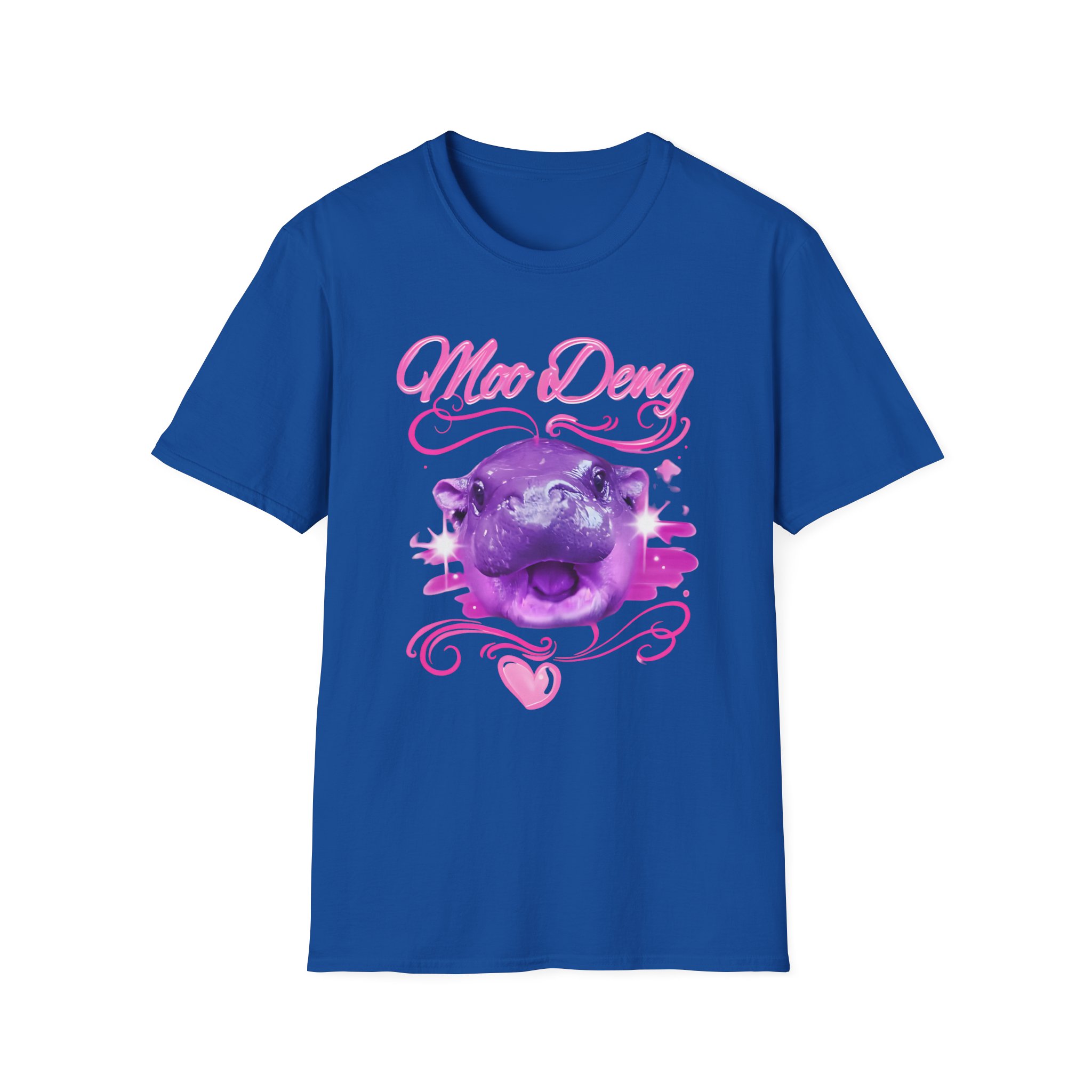 Moo Deng Airbrush Unisex Softstyle T-Shirt