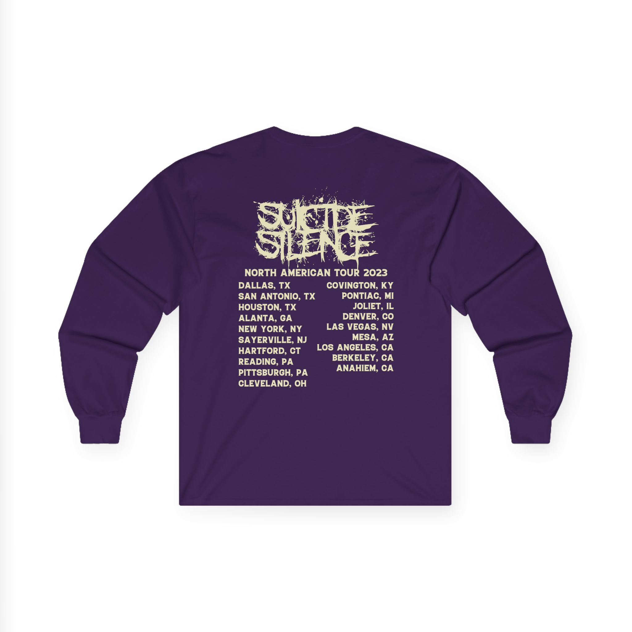 Suicide Silence Rymd Cover Tour 2023 Unisex Ultra Cotton Long Sleeve Tee