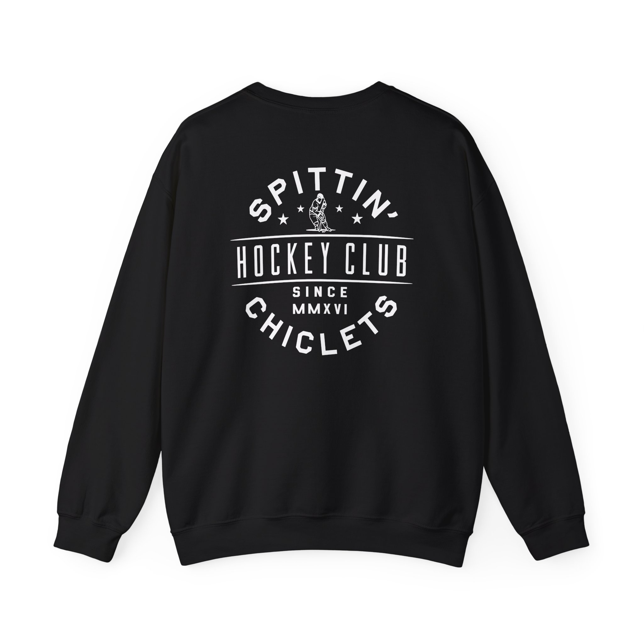 Spittin Chiclets Hockey Helmet Unisex Heavy Blendâ„¢ Crewneck Sweatshirt