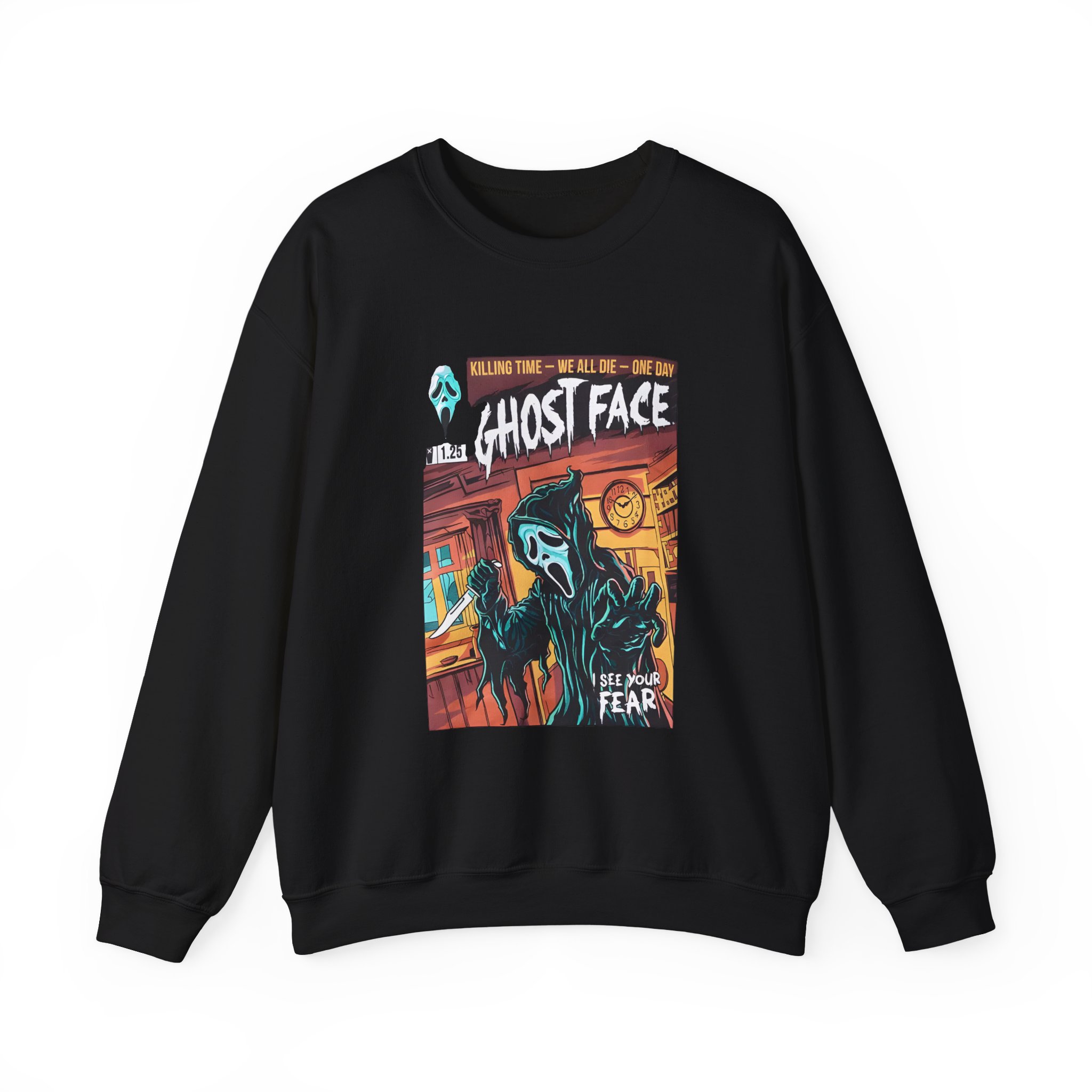 Ghostface Comic Cover Unisex Heavy Blendâ„¢ Crewneck Sweatshirt